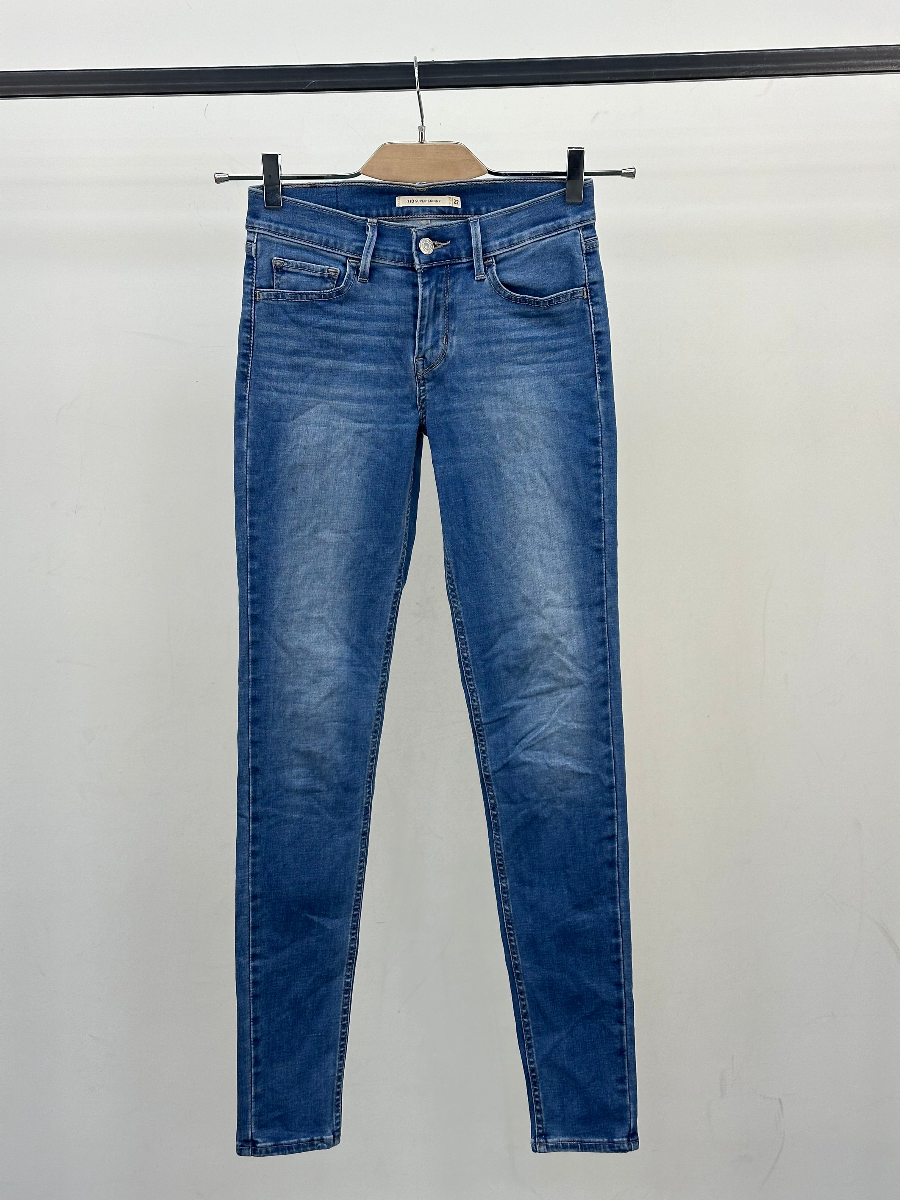 LEVI'S 710 SUPER SKINNY FIT: 41 ITA = W27 L32