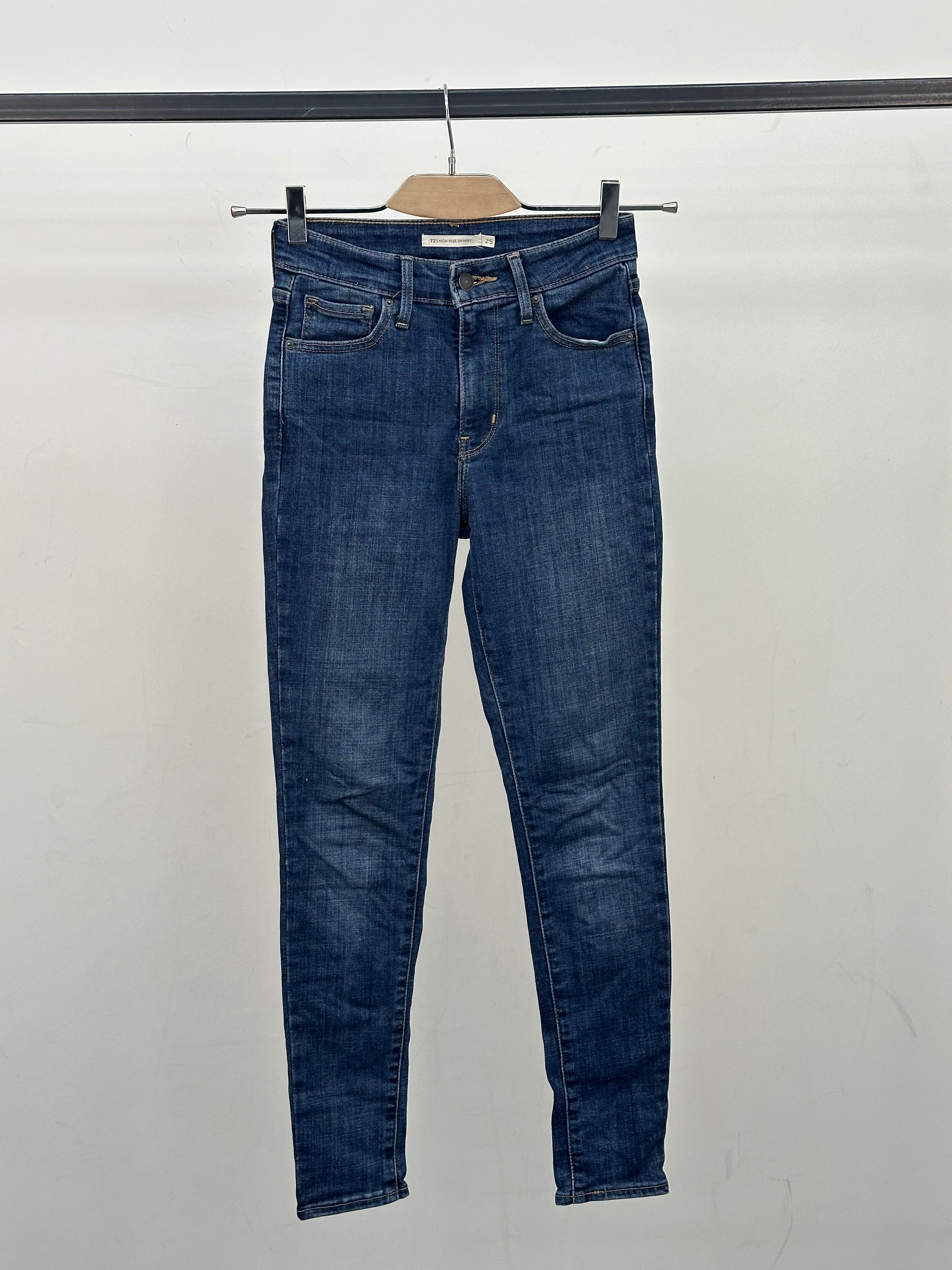 LEVI'S 721 HIGH RISE SKINNY FIT TAGLIA: 39 ITA = W25 L28