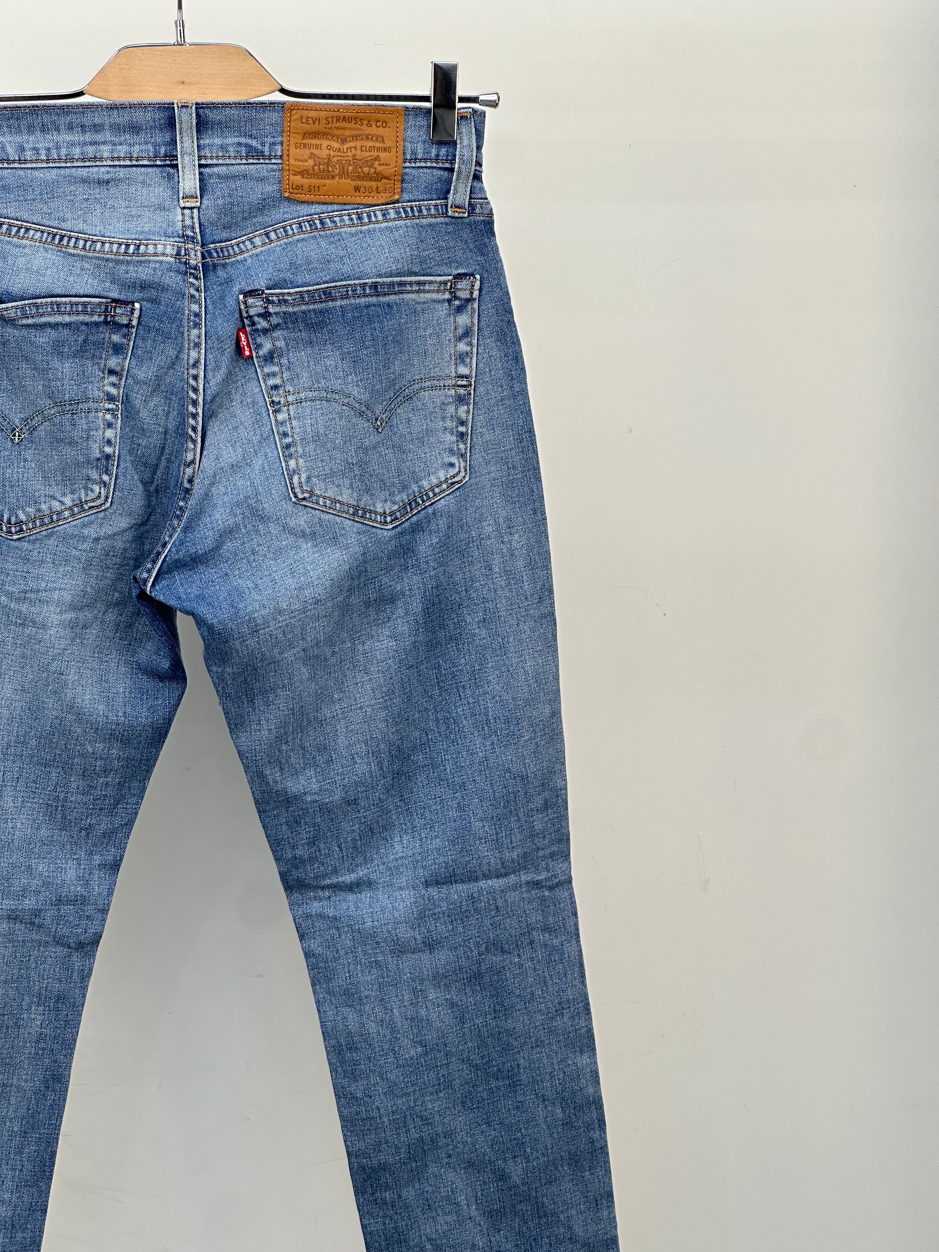 LEVI'S 511 SLIM FIT TAGLIA: 44 ITA = W30 L30