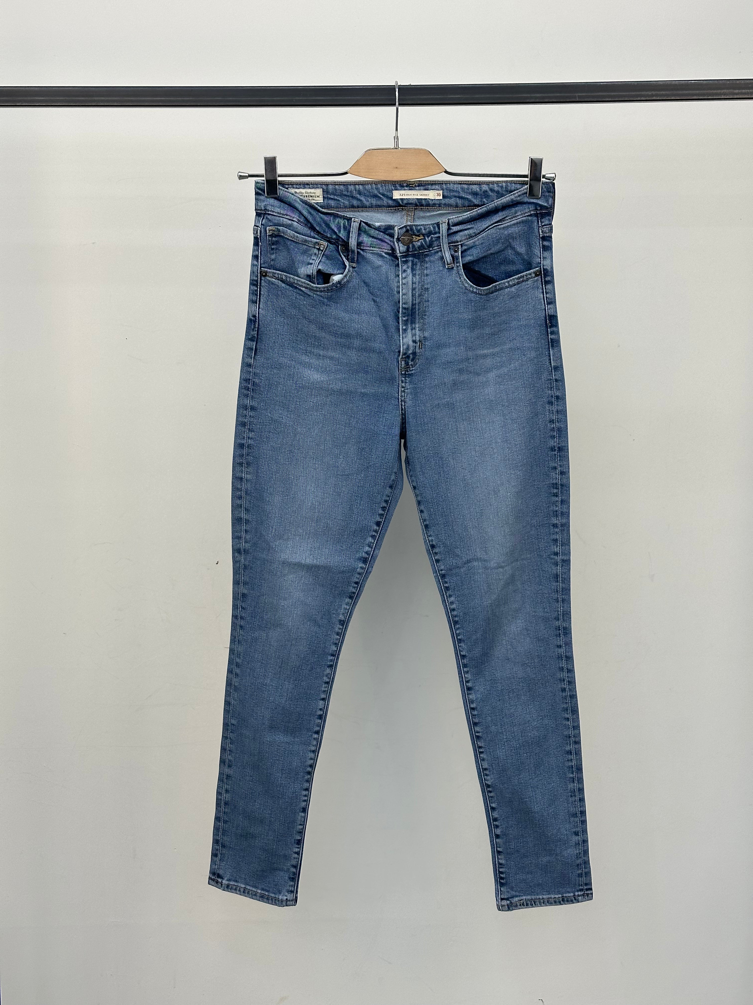 LEVI'S 721 HIGHT RISE SKINNY TAGLIA: 44 ITA = W30
