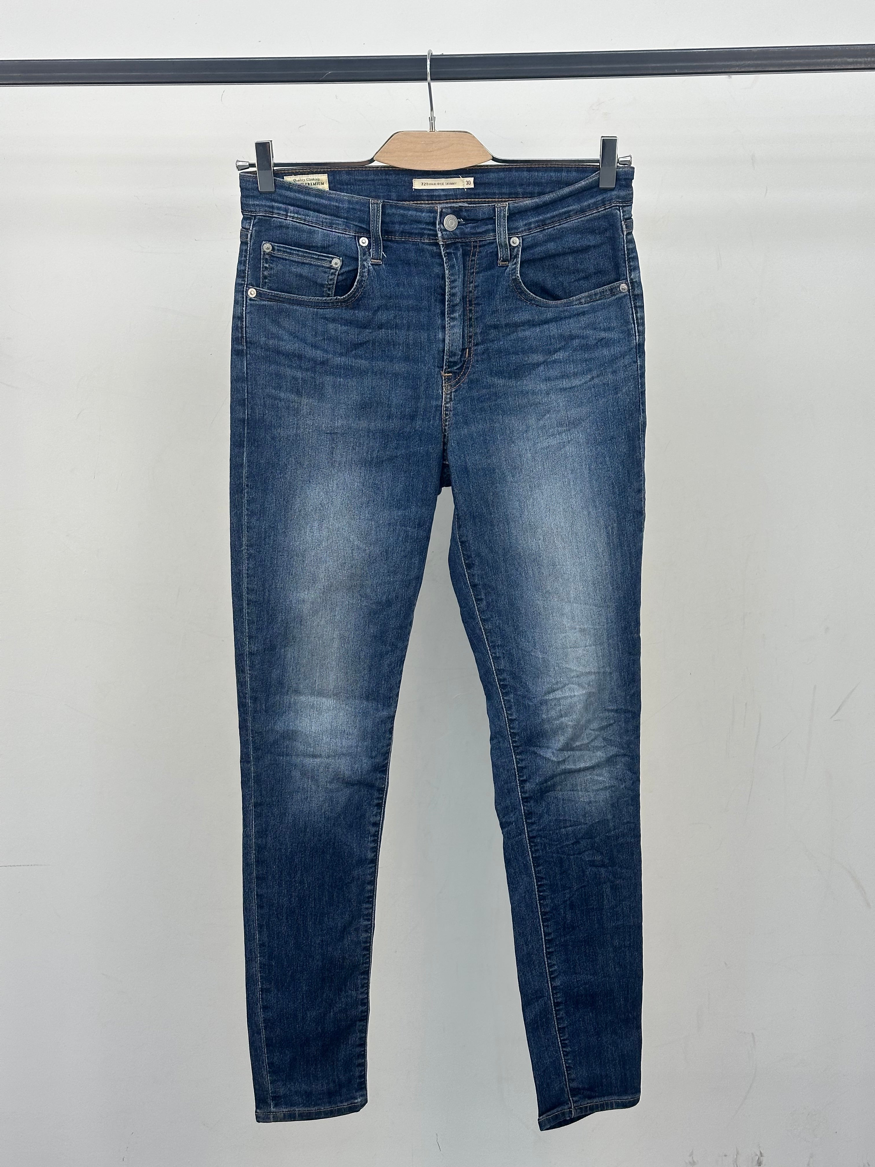 LEVI'S 721 HIGH RISE SKINNY TAGLIA: 44 ITA = W30 L32