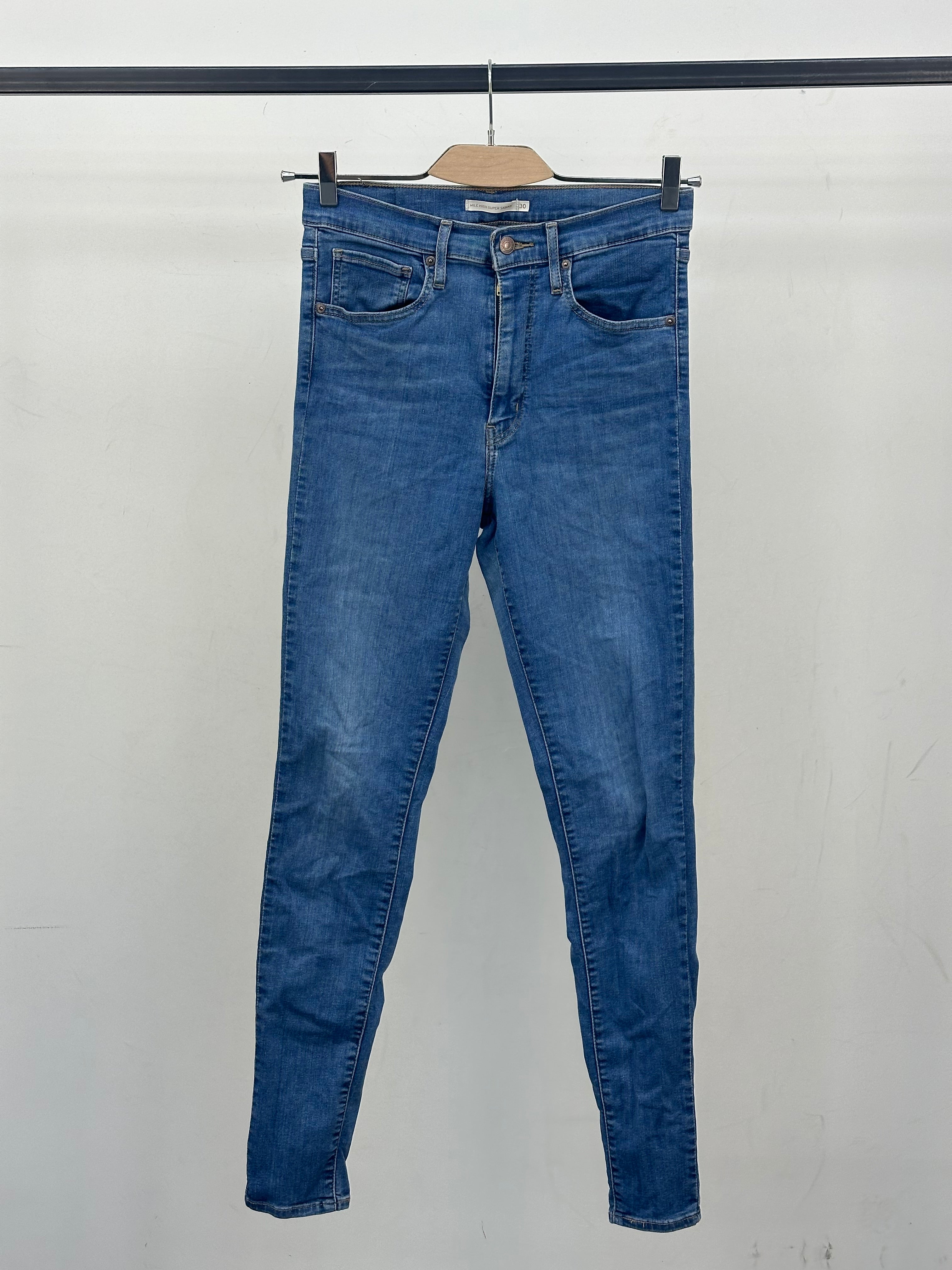 LEVI'S MILE HIGH SUPER SKINNY FIT TAGLIA: 44 ITA = W30 L32