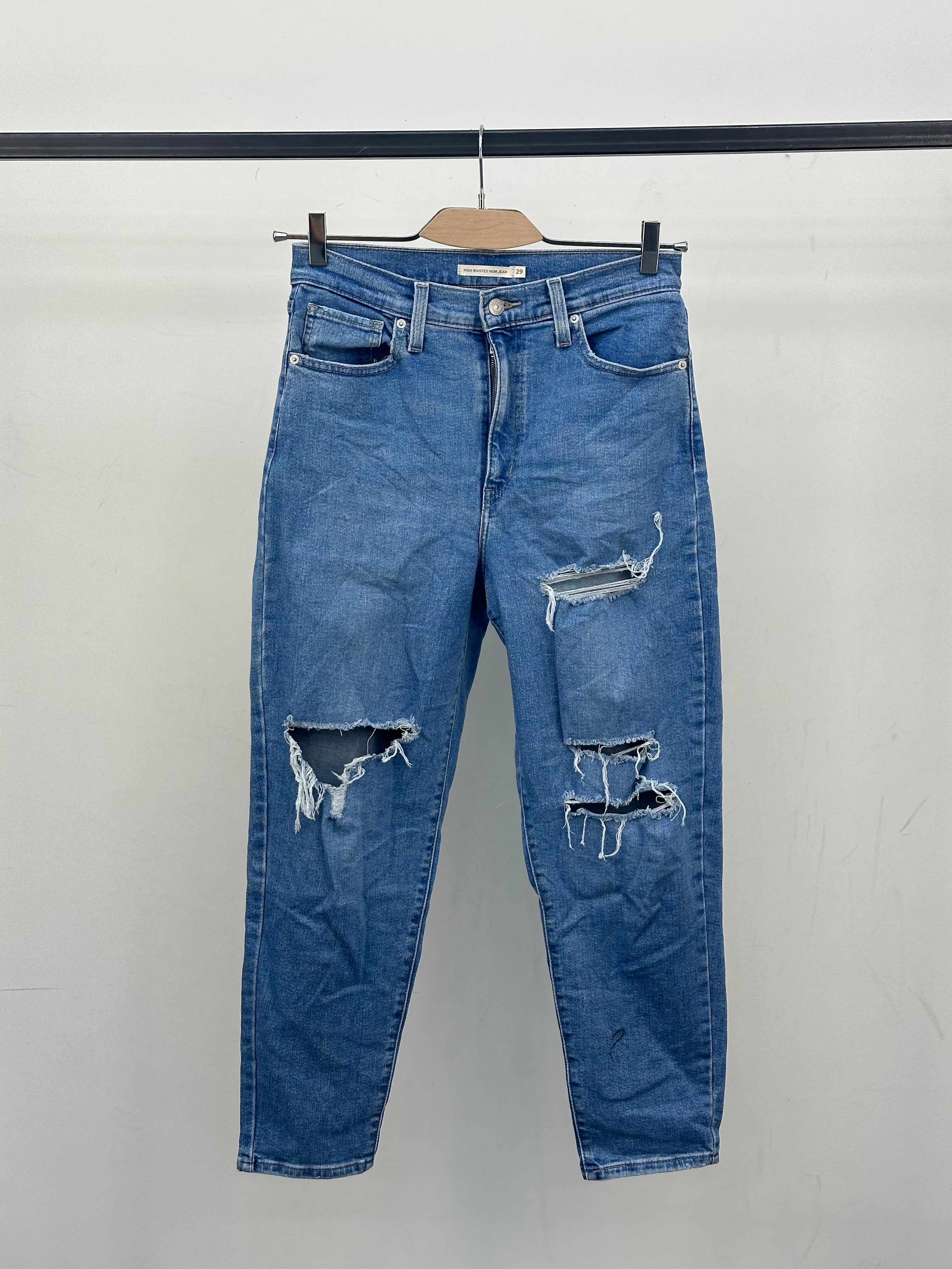 LEVI'S HIGH WAISTED MOM JEAN FIT TAGLIA: 43 ITA = W29