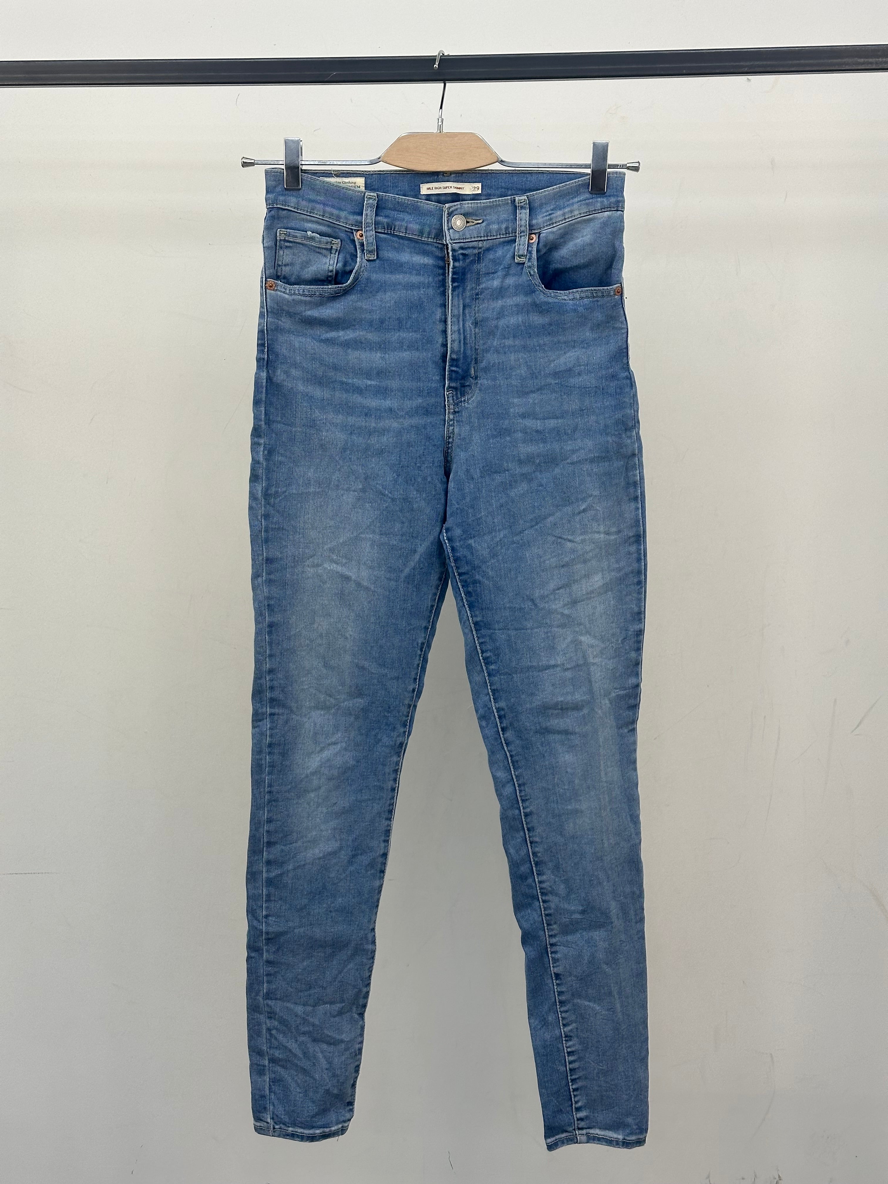 LEVI'S MILE HIGH SUPER SKINNY FIT TAGLIA: 43 ITA = W29 L30