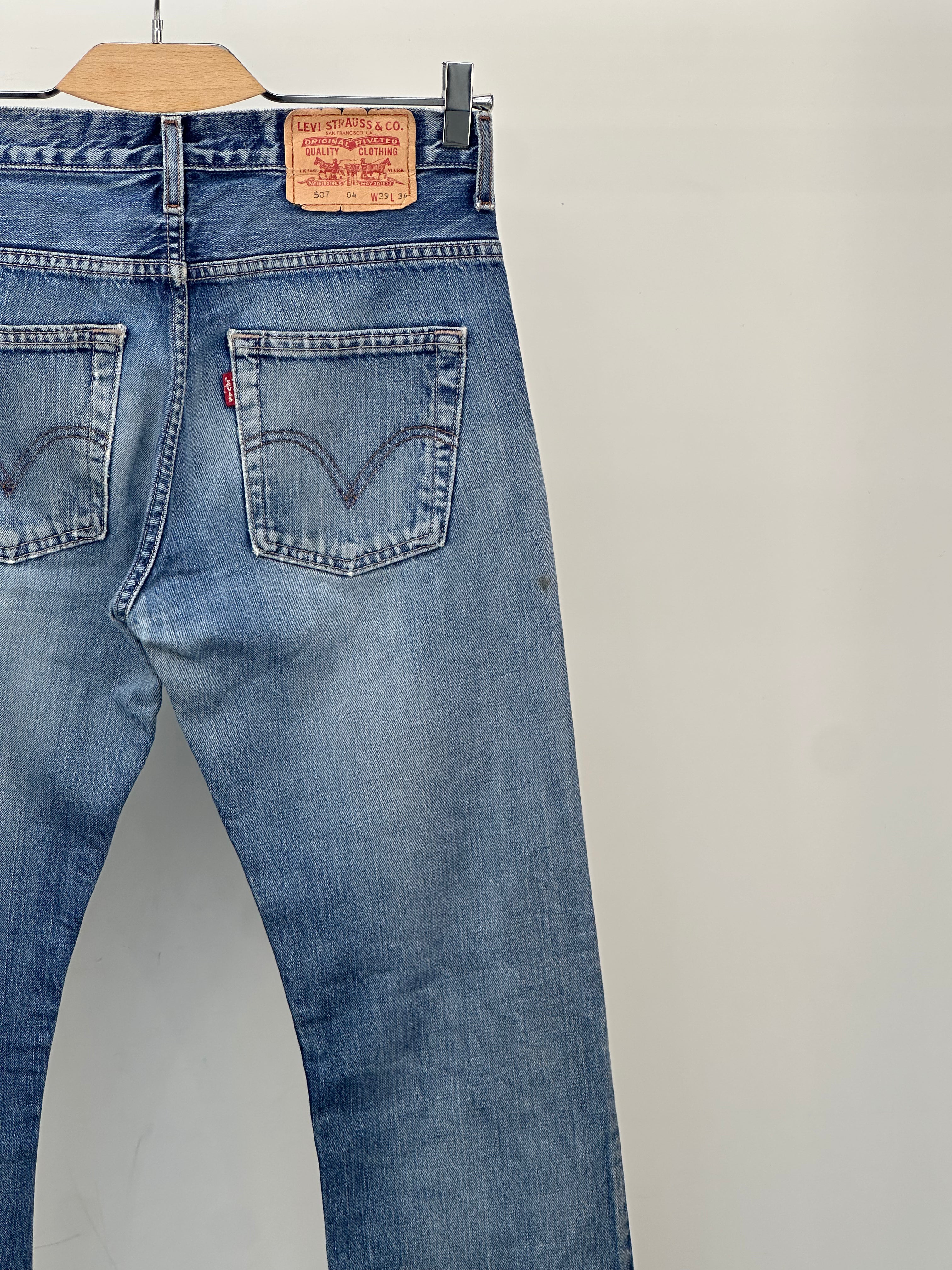 LEVI'S 507 BOOTCUT FIT TAGLIA: 43 ITA = W29 L34