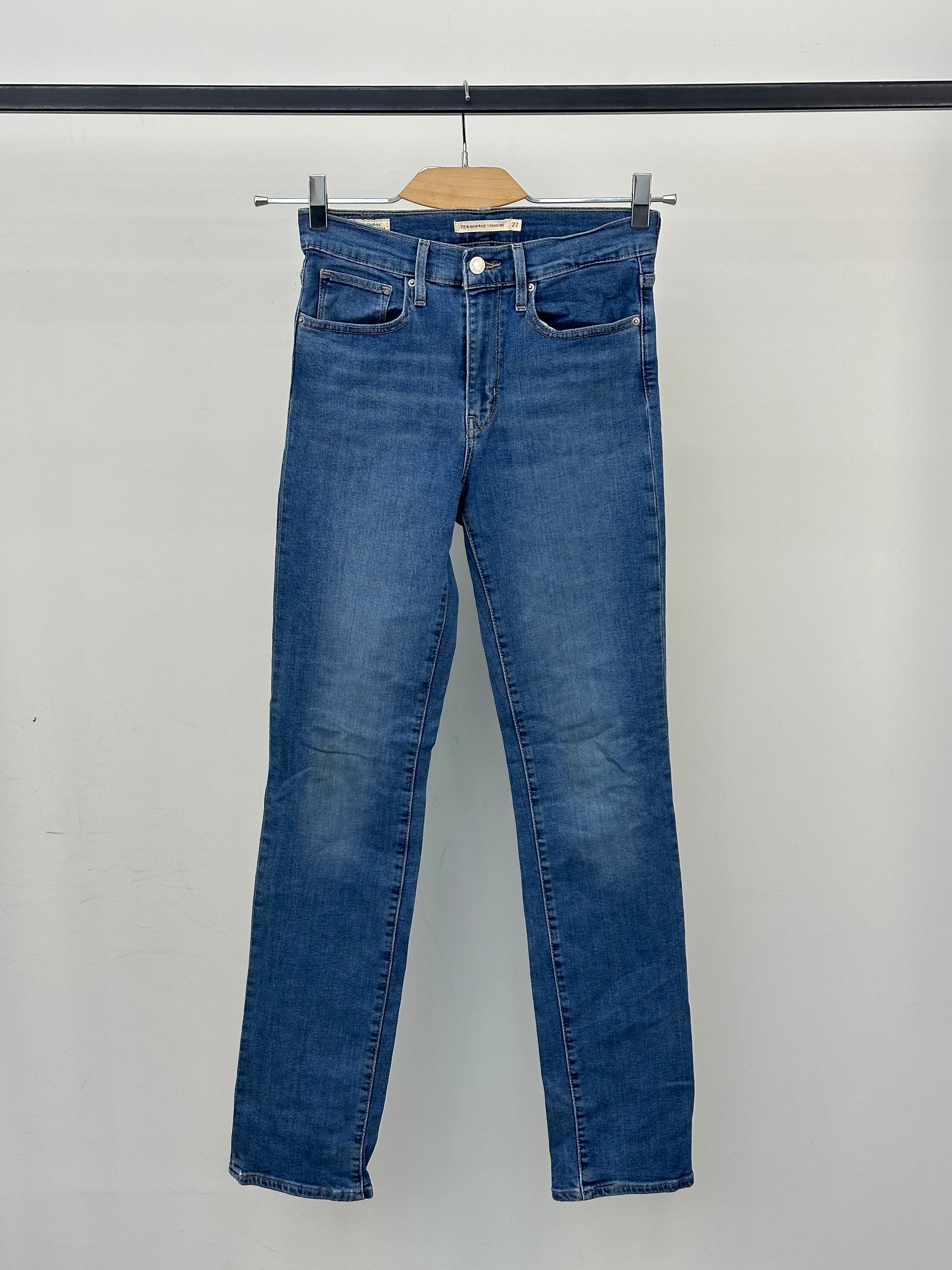 LEVI'S 724 HIGH RISE STRAIGHT FIT TAGLIA: 41 ITA = W27 L32
