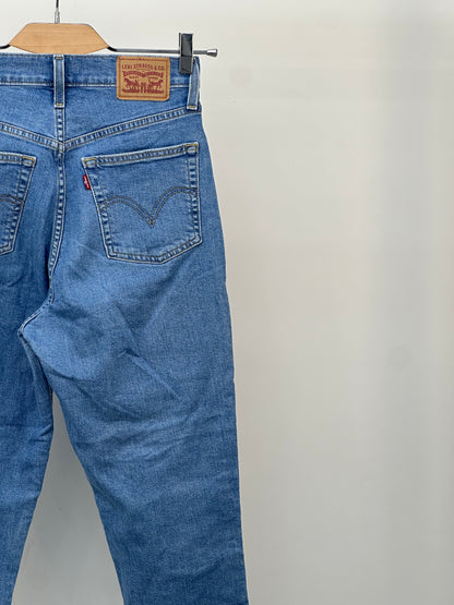 LEVI'S HIGH WAISTED TAPER FIT TAGLIA: 41 ITA = W27 L27