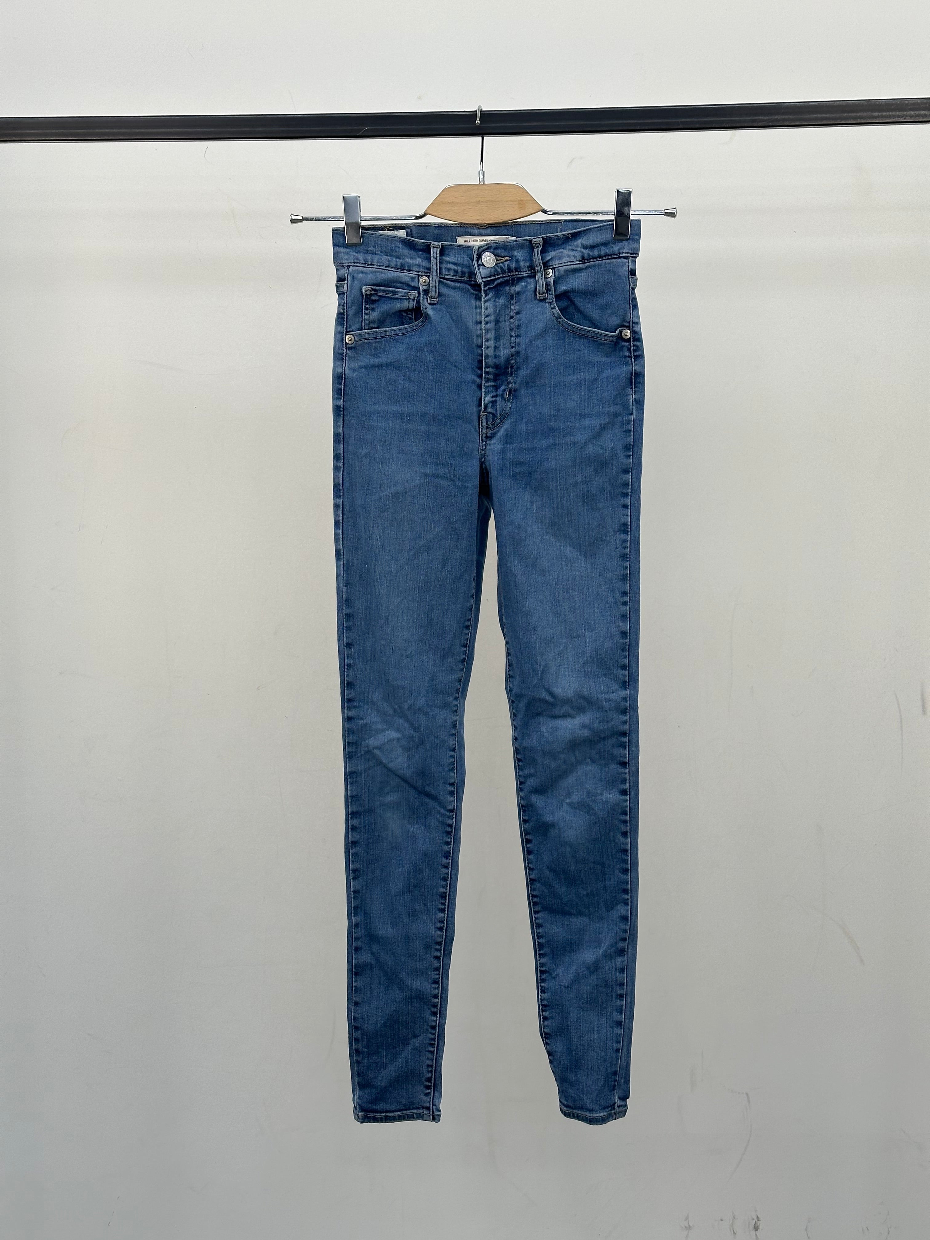 LEVI'S MILE HIGH SUPER SKINNY FIT: 40 ITA = W26 L30
