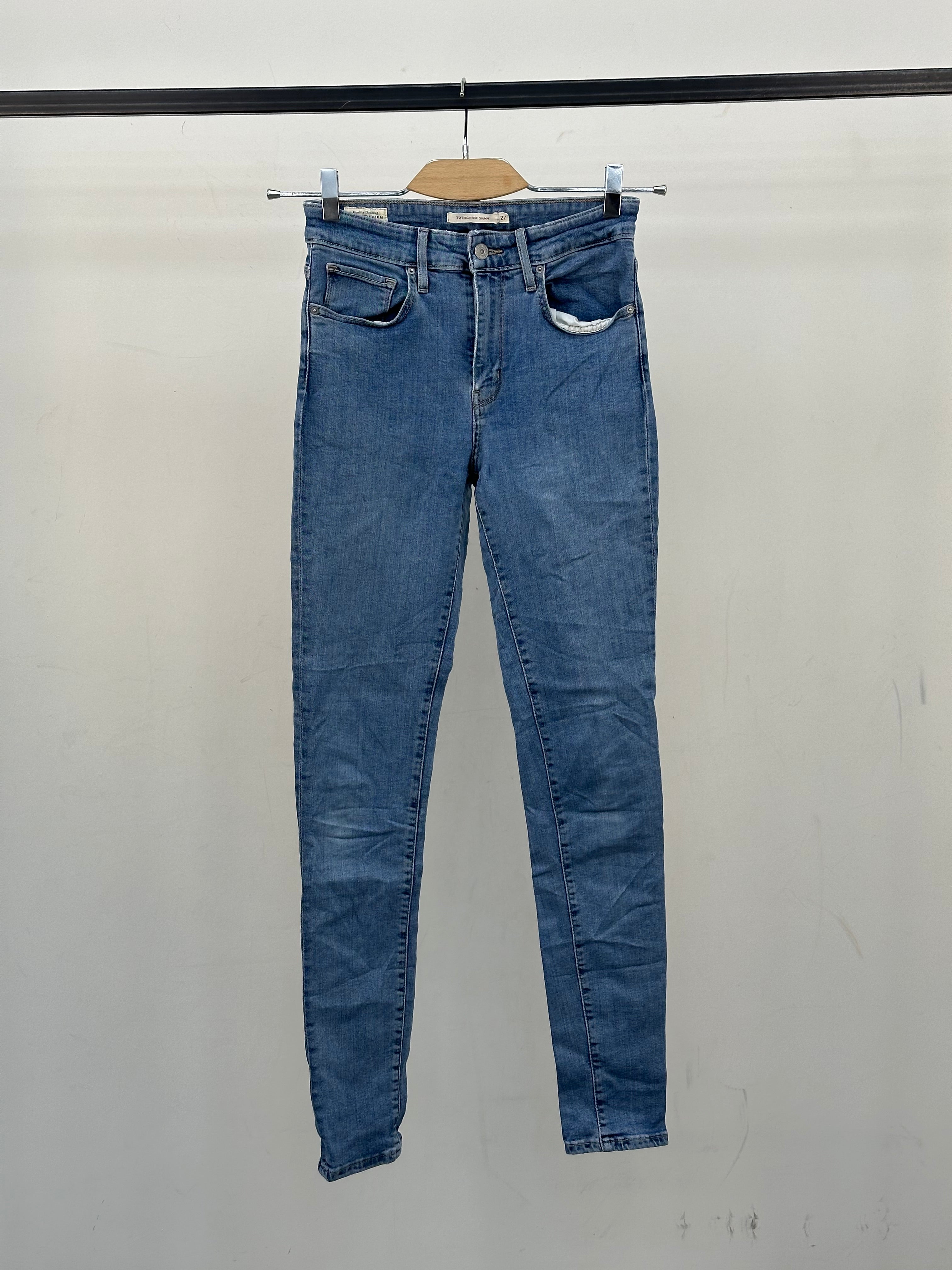 LEVI'S 721 HIGH RISE SKINNY FIT: 41 ITA = W27 L32