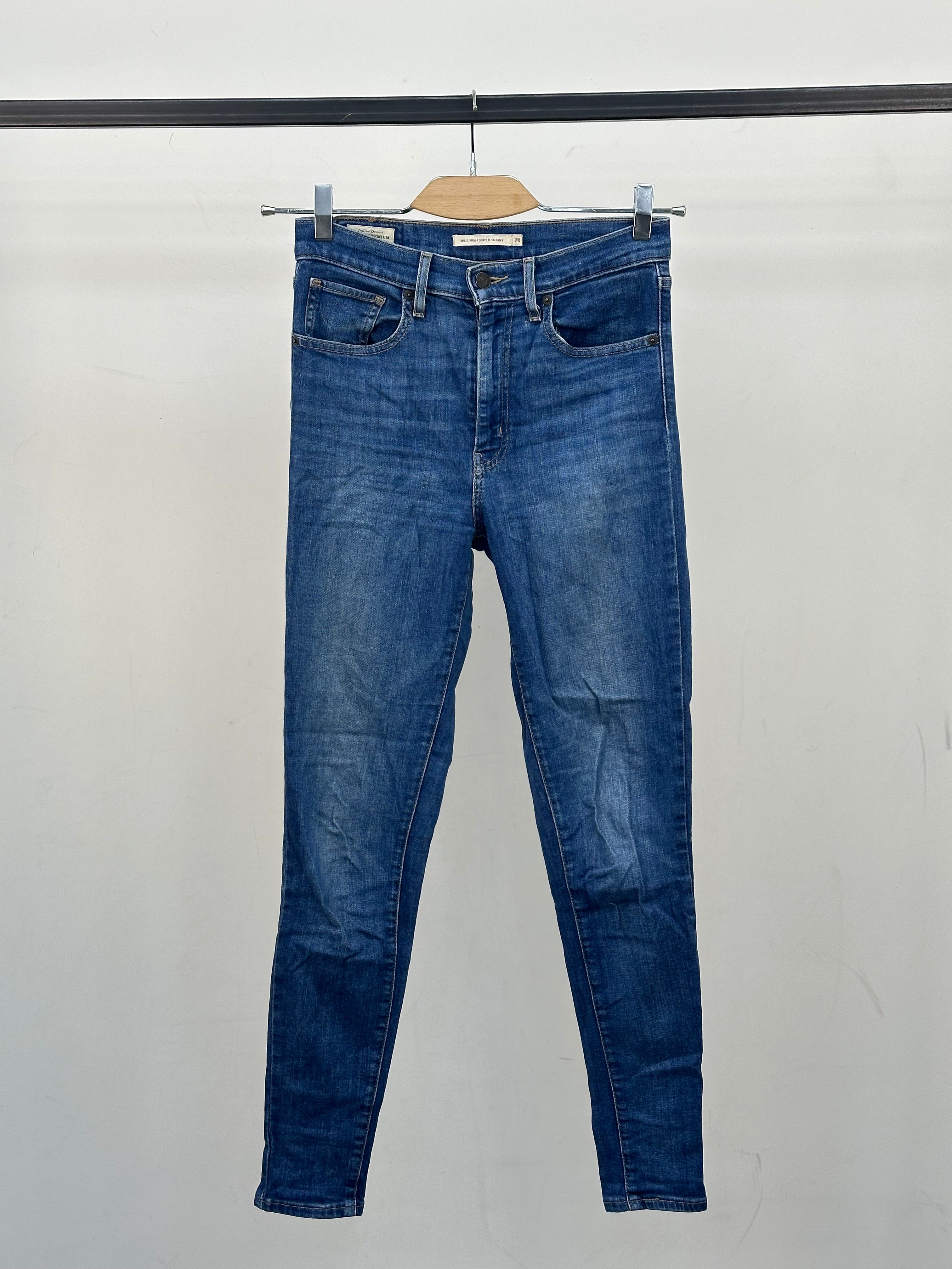 LEVI'S MILE HIGH RISE SKINNY FIT TAGLIA: 42 ITA = W28 L30