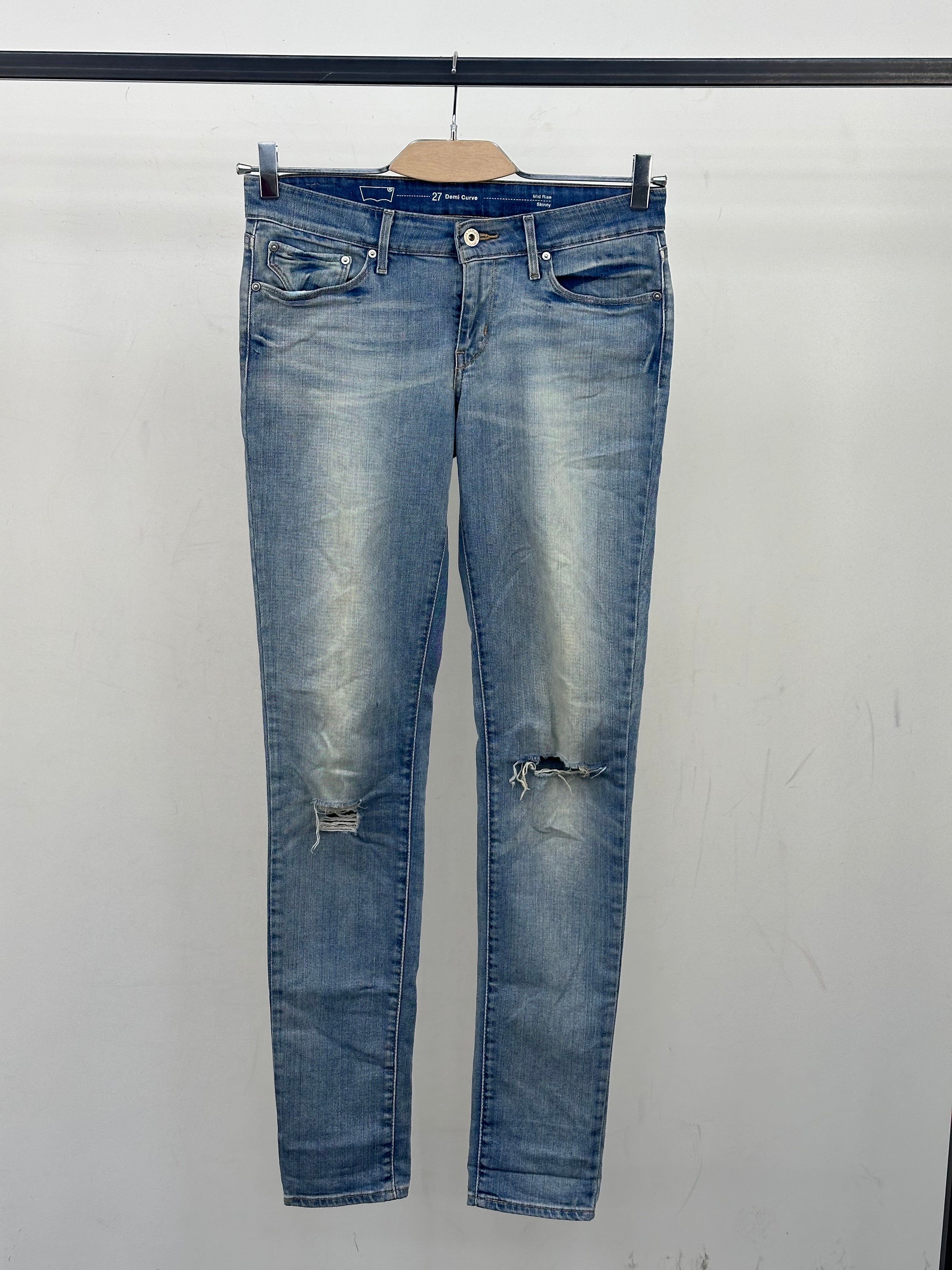 LEVI'S MID RISE SKINNY FIT TAGLIA: 41 ITA = W27 L34