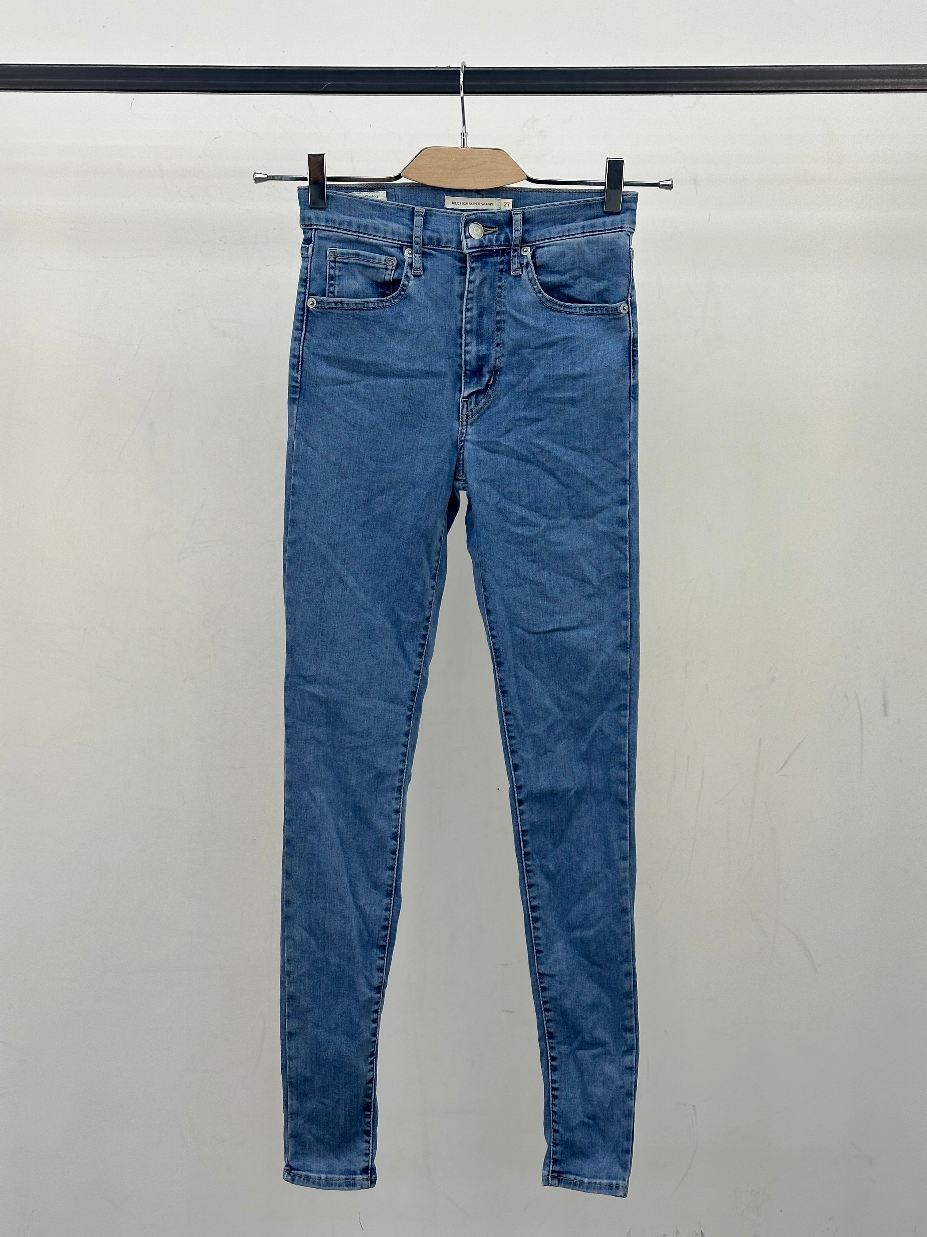 LEVI'S MILE HIGH SUPER SKINNY FIT TAGLIA: 41 ITA = W27 L32