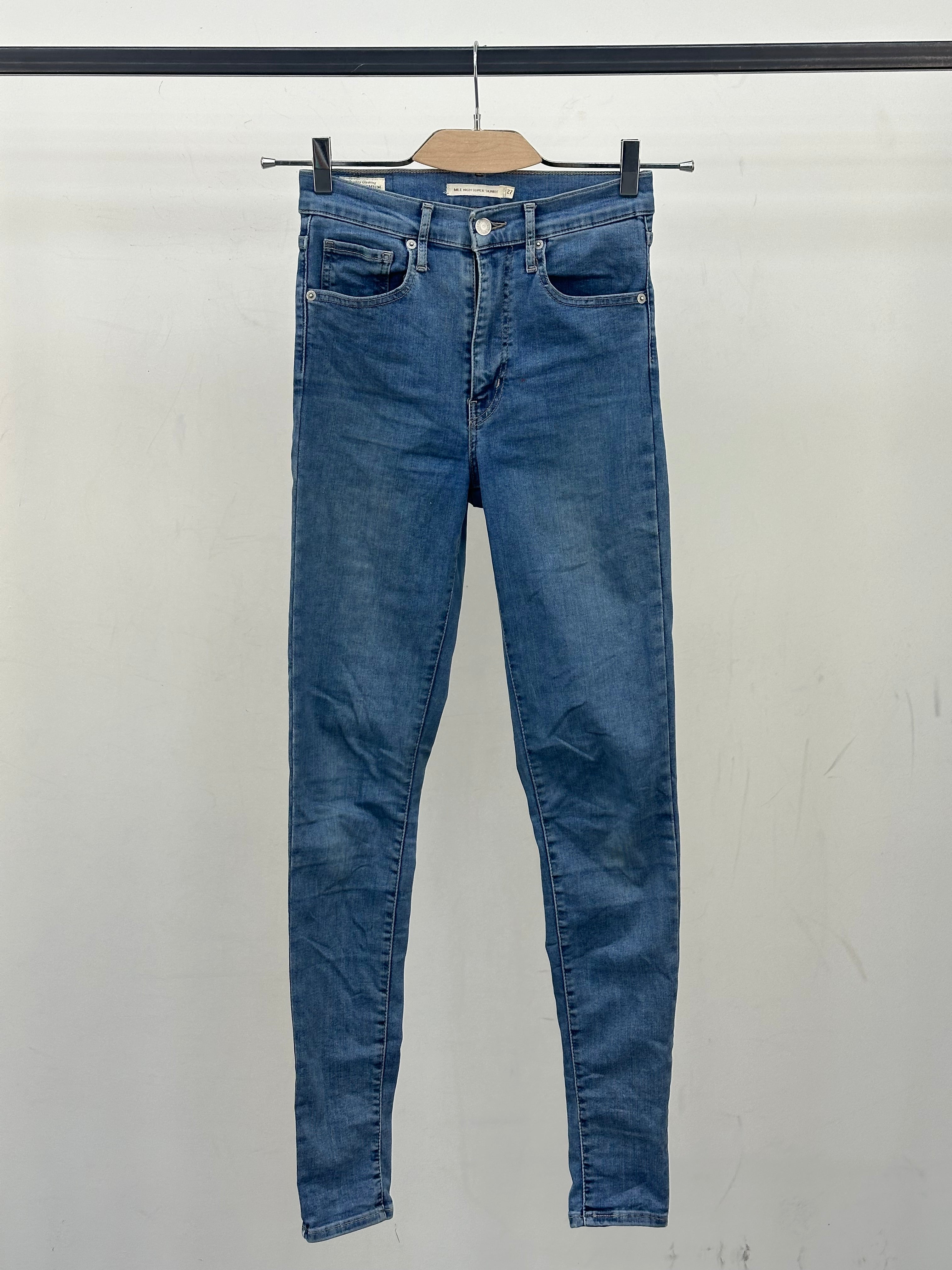 LEVI'S MILE HIGH SUPER SKINNY TAGLIA: 41 ITA = W27 L32