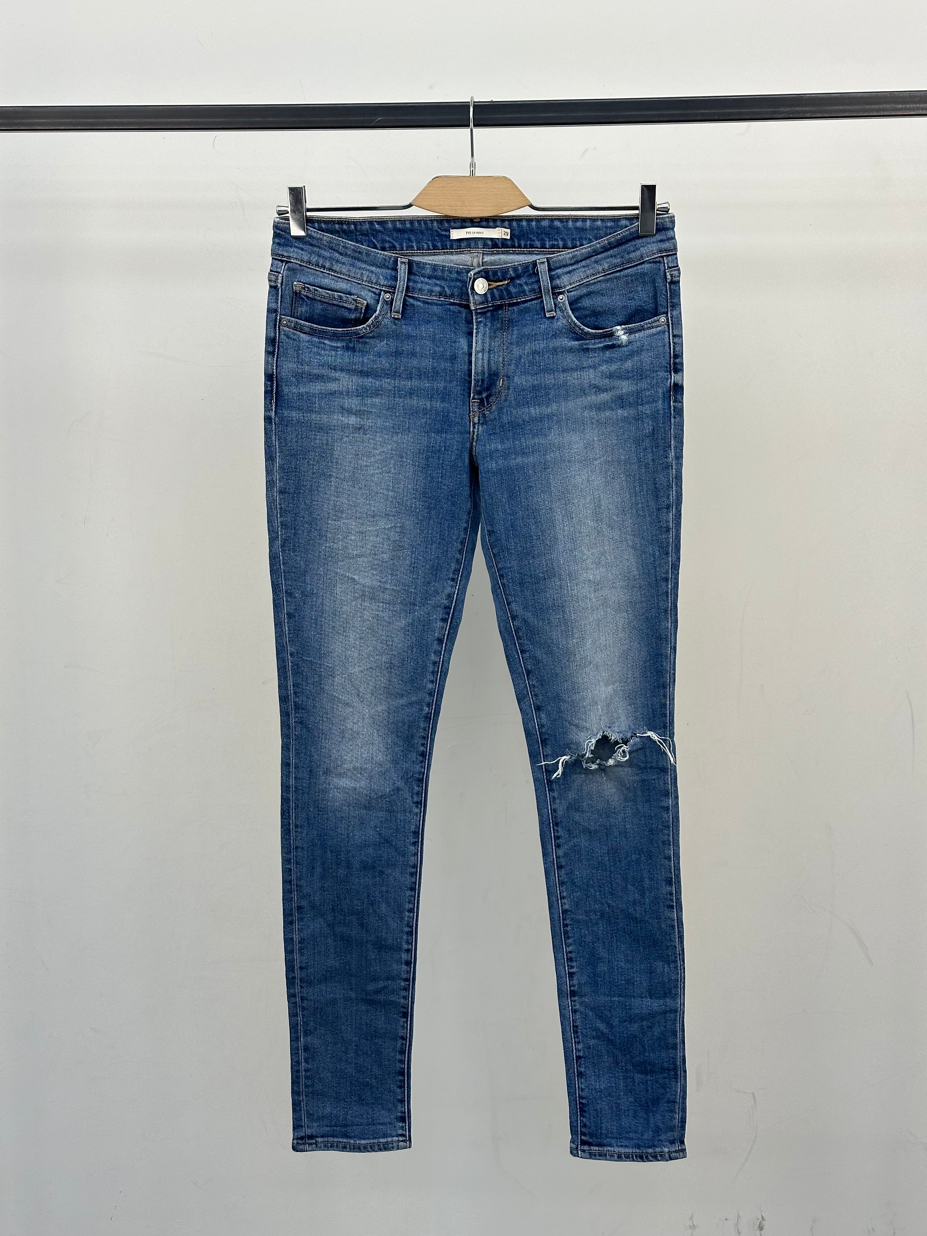 LEVI'S 711 SKINNY FIT TAGLIA: 43 ITA = W29 L32