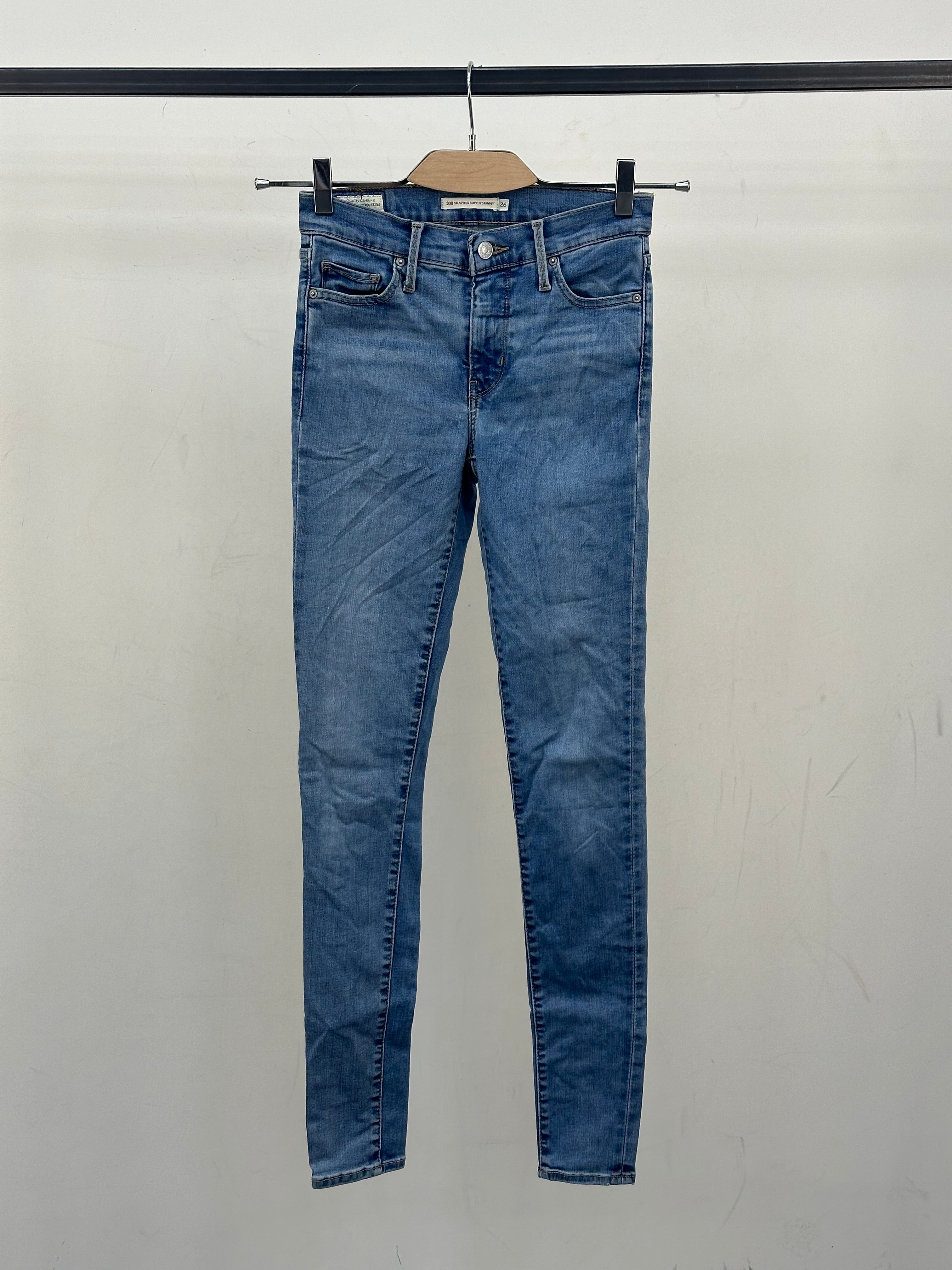 LEVI'S 310 SHAPING SUPER SKINNY FIT TAGLIA: 40 ITA = W26 L32