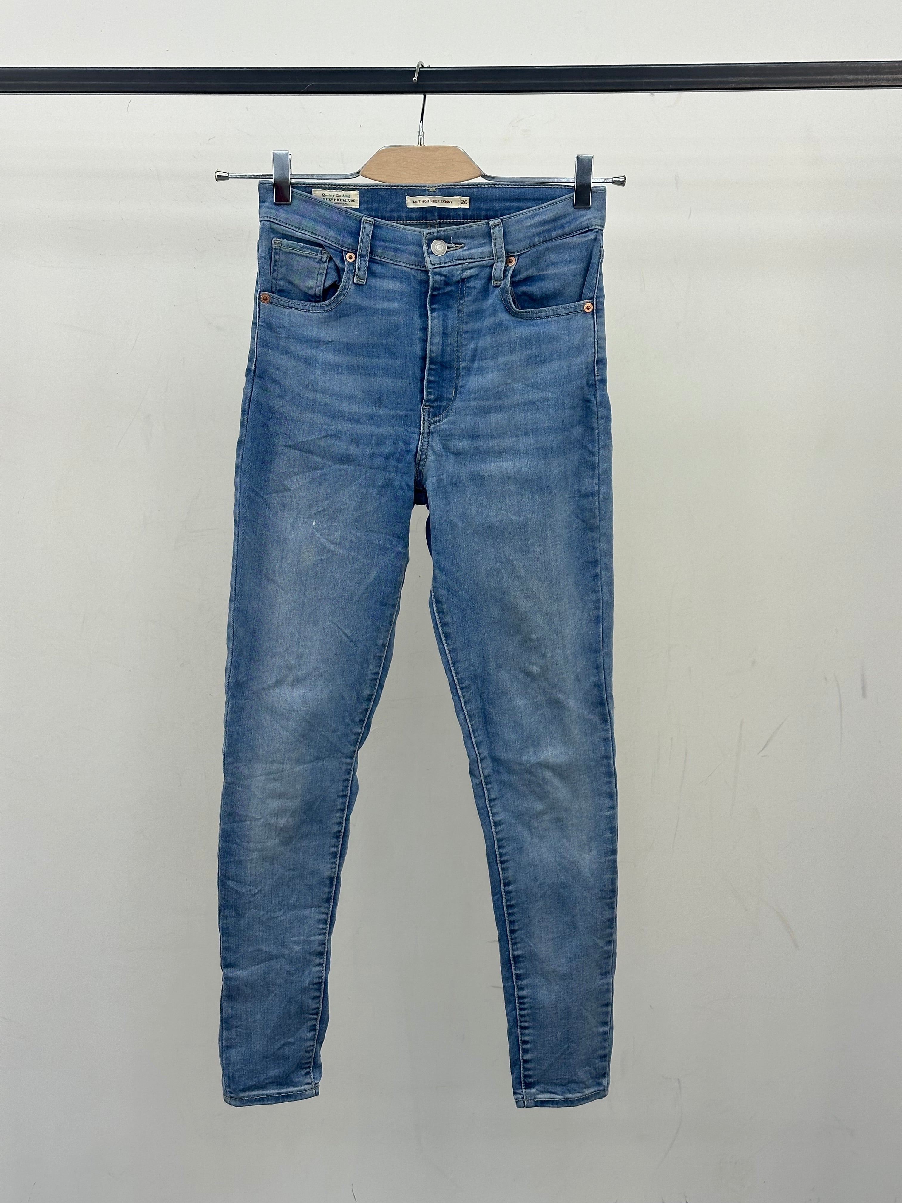 LEVI'S MILE HIGH SUPER SKINNY FIT TAGLIA: 40 ITA = W26 L28