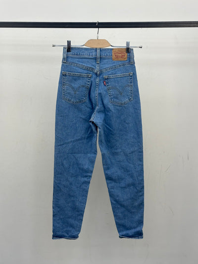 LEVI'S HIGH WAISTED TAPER FIT TAGLIA: 39 ITA = W25 L27