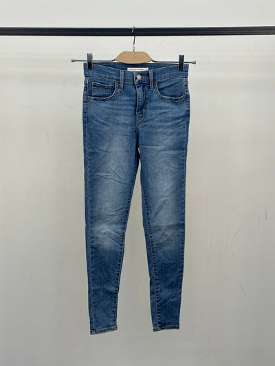 LEVI'S 720 HIGH RISE SUPER SKINNY FIT TAGLIA: 39 ITA = W25 L28