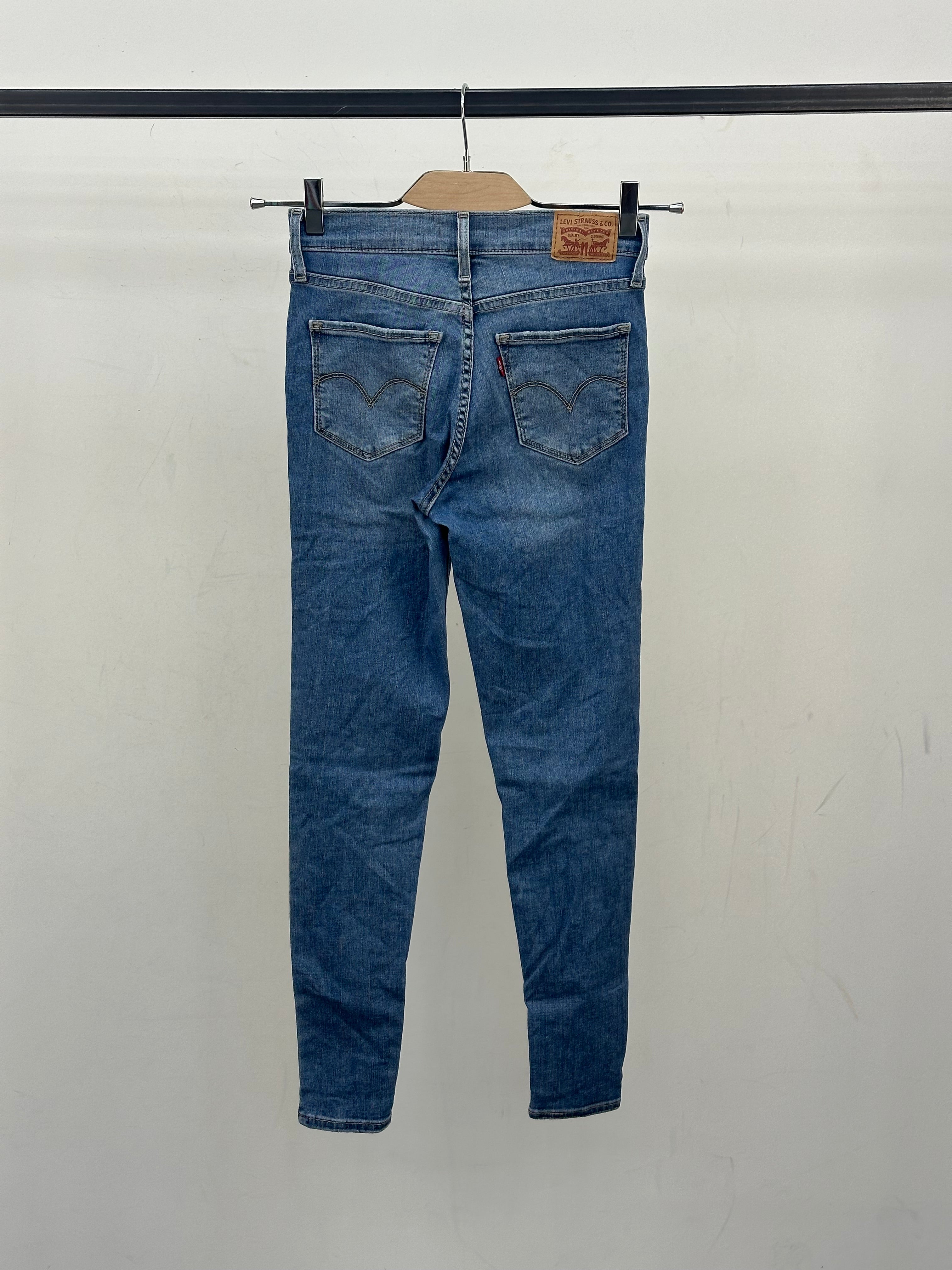 LEVI'S 720 HIGH RISE SUPER SKINNY FIT TAGLIA: 39 ITA = W25 L28