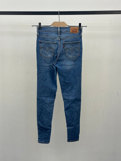 LEVI'S 720 HIGH RISE SUPER SKINNY FIT TAGLIA: 39 ITA = W25 L28