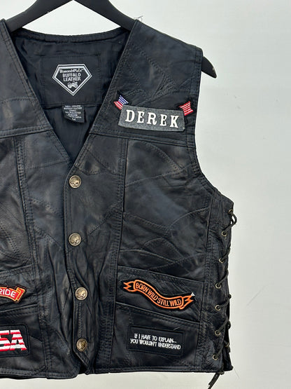GILET IN VERA PELLE TAGLIA: M