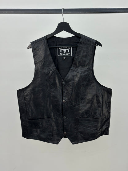 GILET IN VERA PELLE TAGLIA: XL