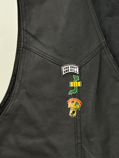 GILET IN VERA PELLE TAGLIA: XXL