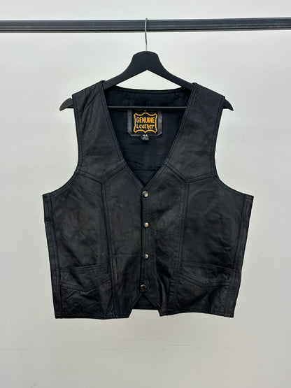 GILET IN VERA PELLE TAGLIA: XL