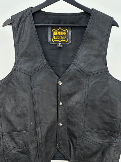GILET IN VERA PELLE TAGLIA: XL