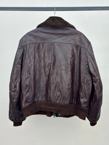 AVIATOR IN LEATHER MADE IN USA SIZE: 50