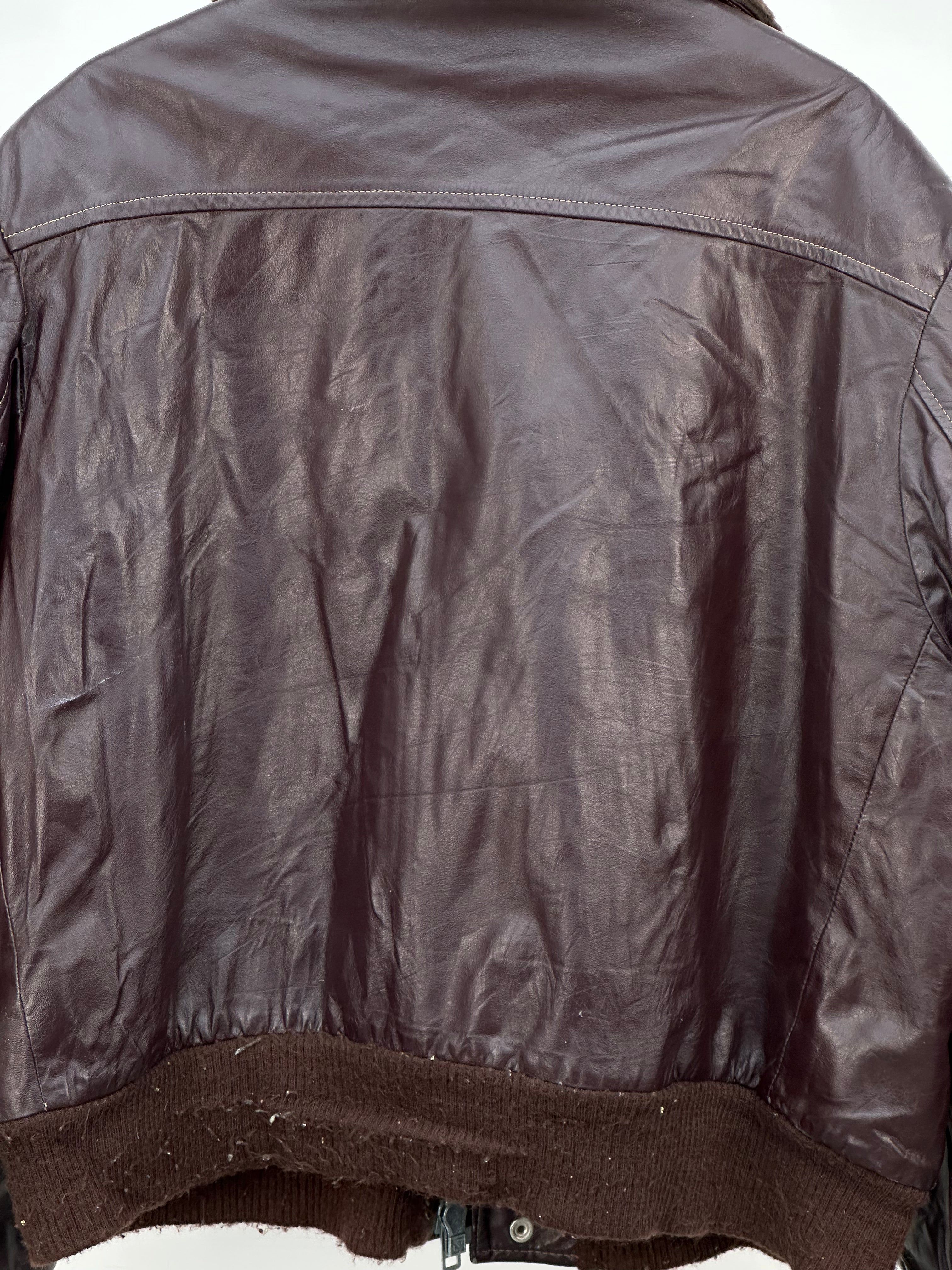 AVIATOR IN LEATHER MADE IN USA SIZE: 50