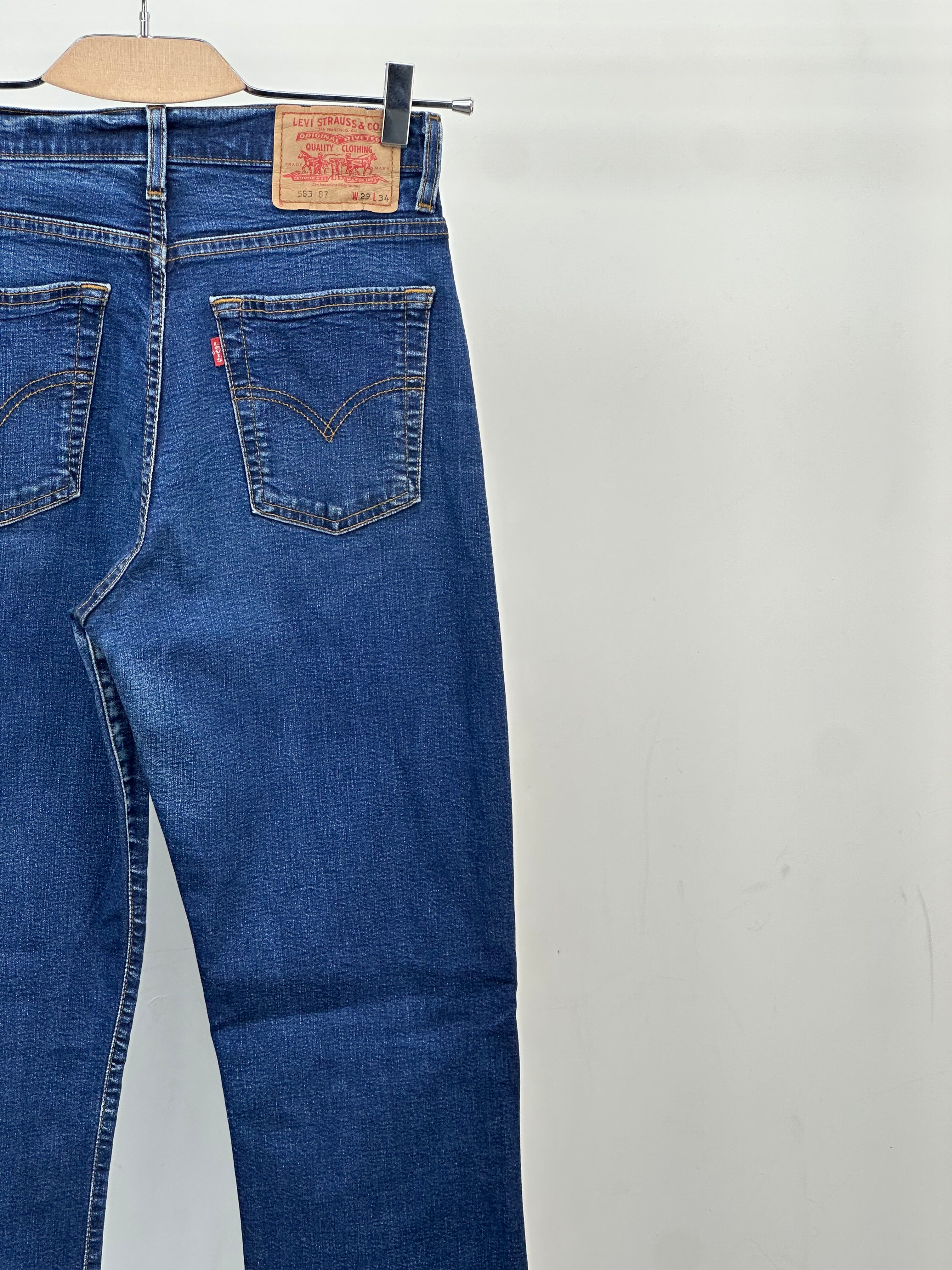 LEVI'S 583 STRAIGHT FIT TAGLIA: 43 ITA = W29 L34