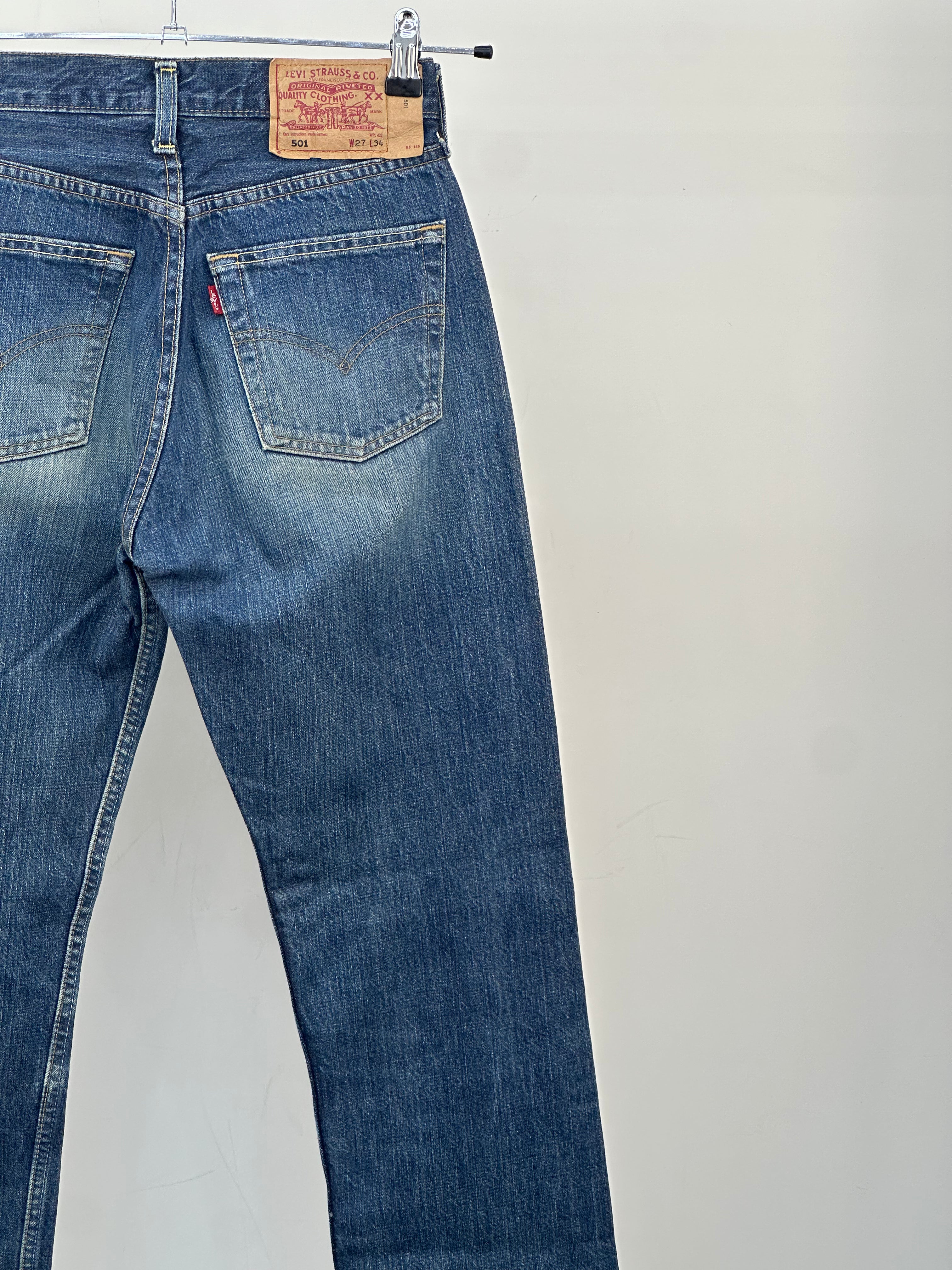 LEVI'S 501 TAGLIA: 41 ITA = W27 L34