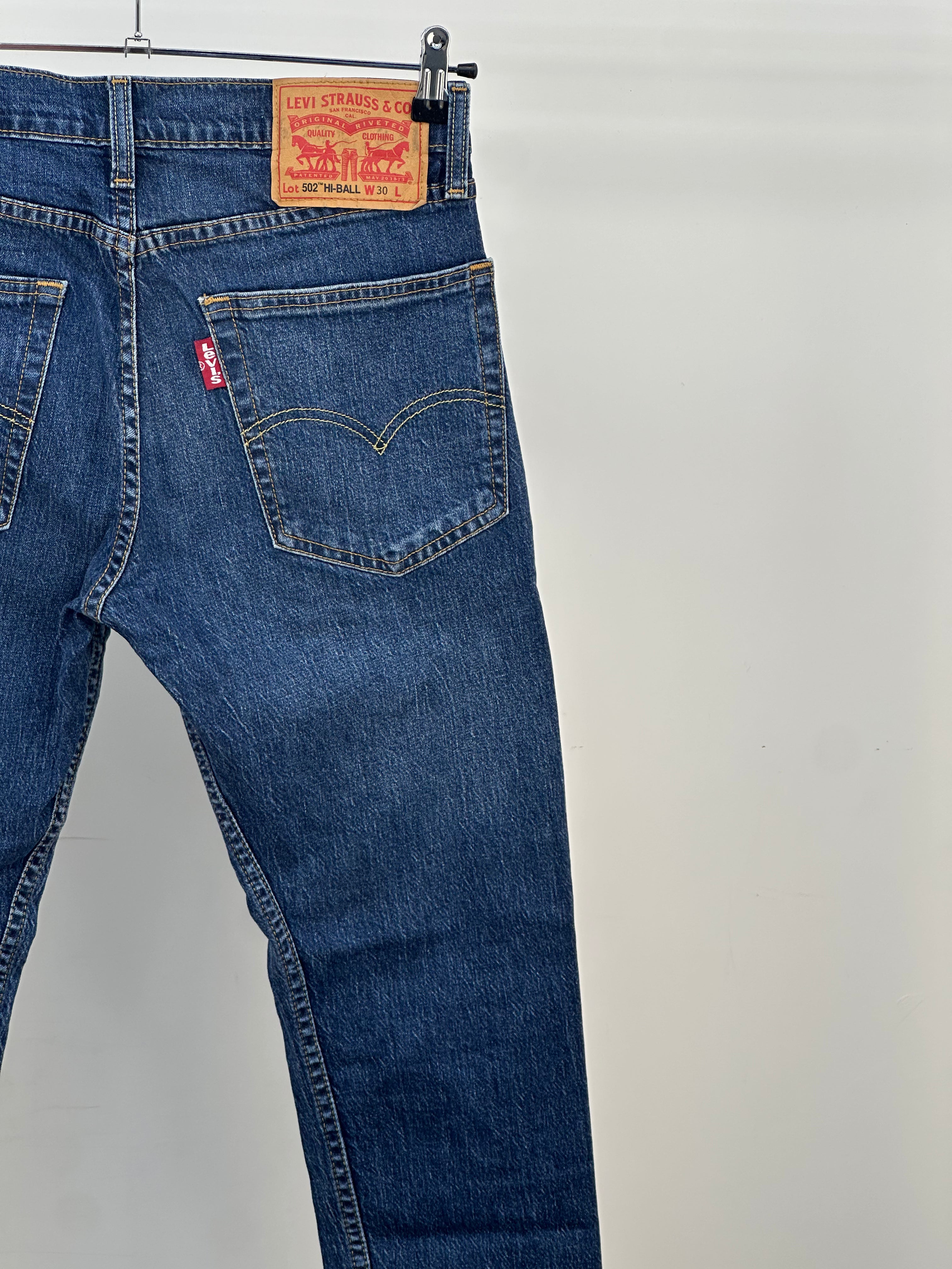 LEVI'S 502 HI-BALL SKINNY TAGLIA : 44 ITA = W30 L32