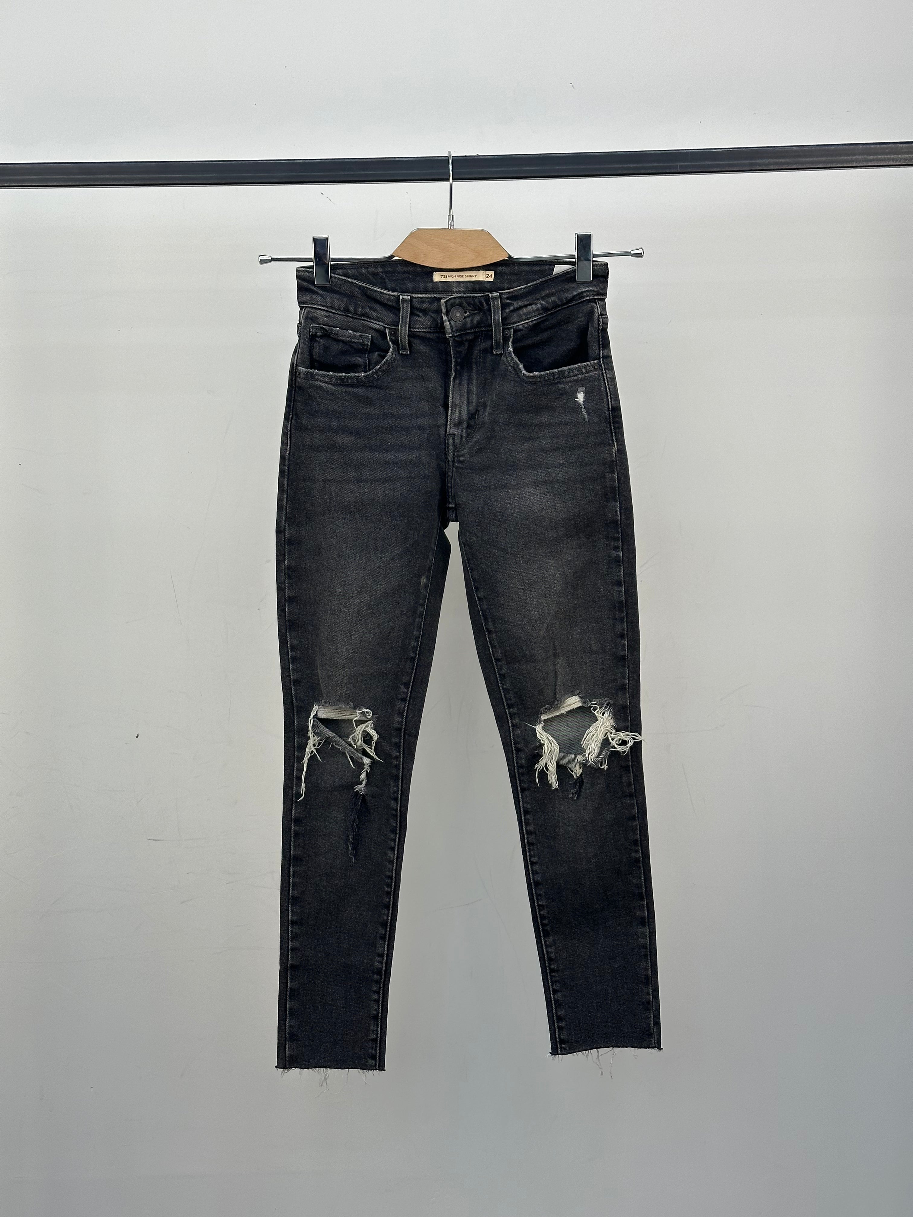 LEVI'S 721 HIGH RISE SKINNY TAGLIA: 38 ITA = W24 L30