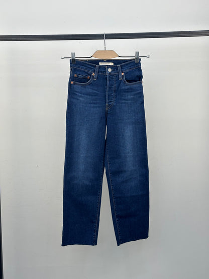 LEVI'S RIBCAGE STRAIGHT ANKLE TAGLIA: 38 ITA = W24 L27