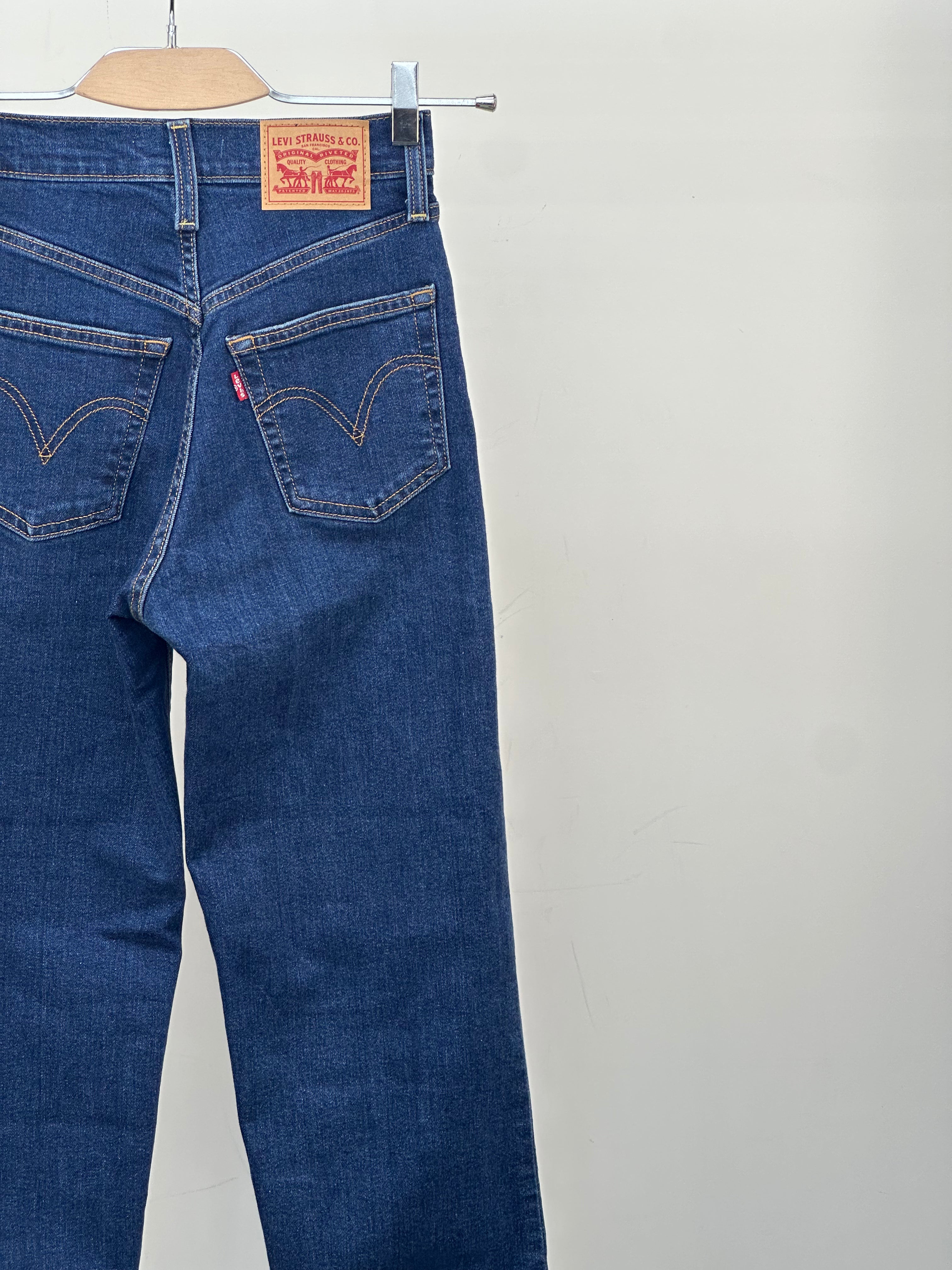 LEVI'S RIBCAGE STRAIGHT ANKLE TAGLIA: 38 ITA = W24 L27