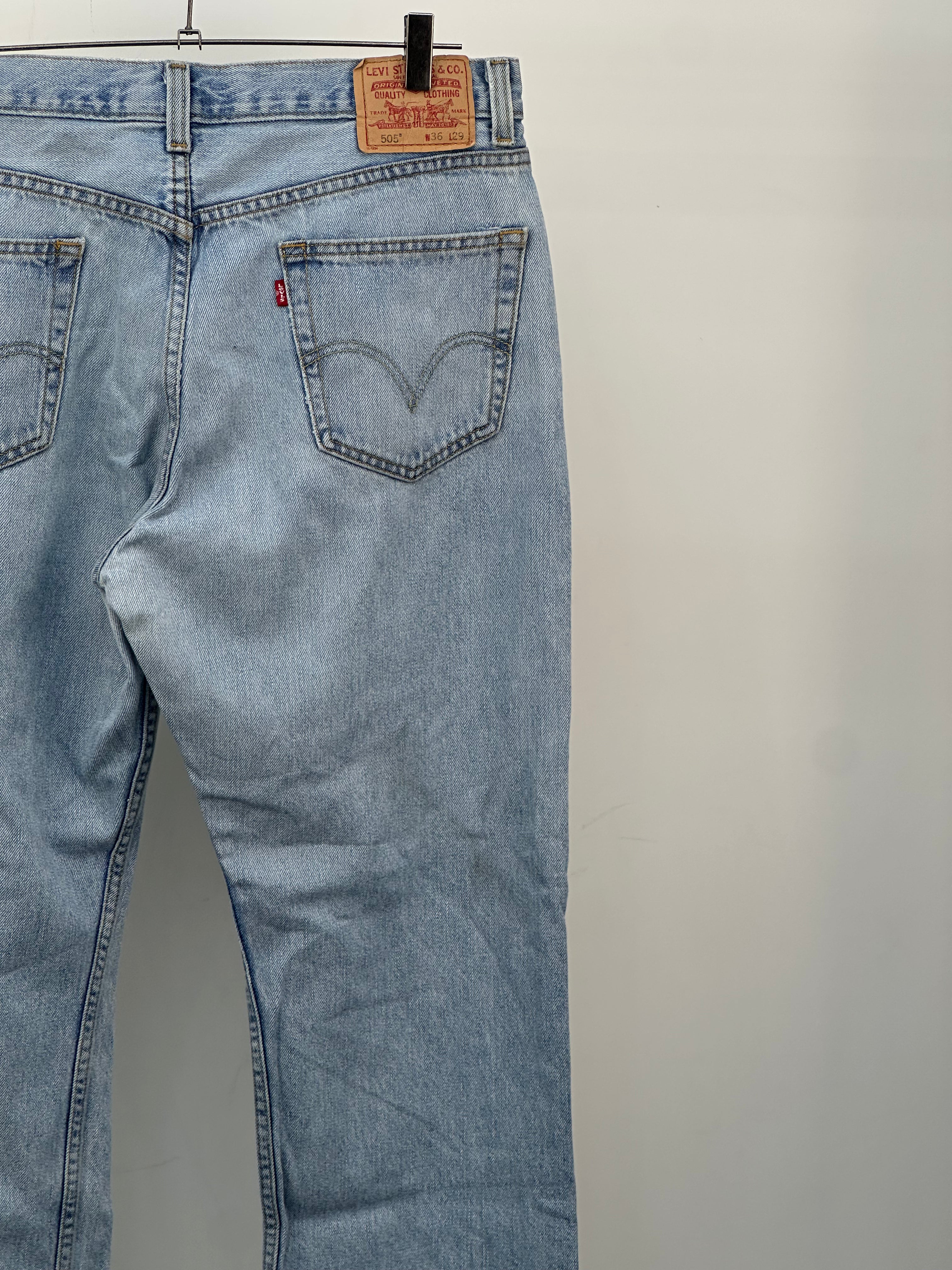 LEVI'S 505 STRAIGHT FIT TAGLIA: 50 ITA = W36 L29