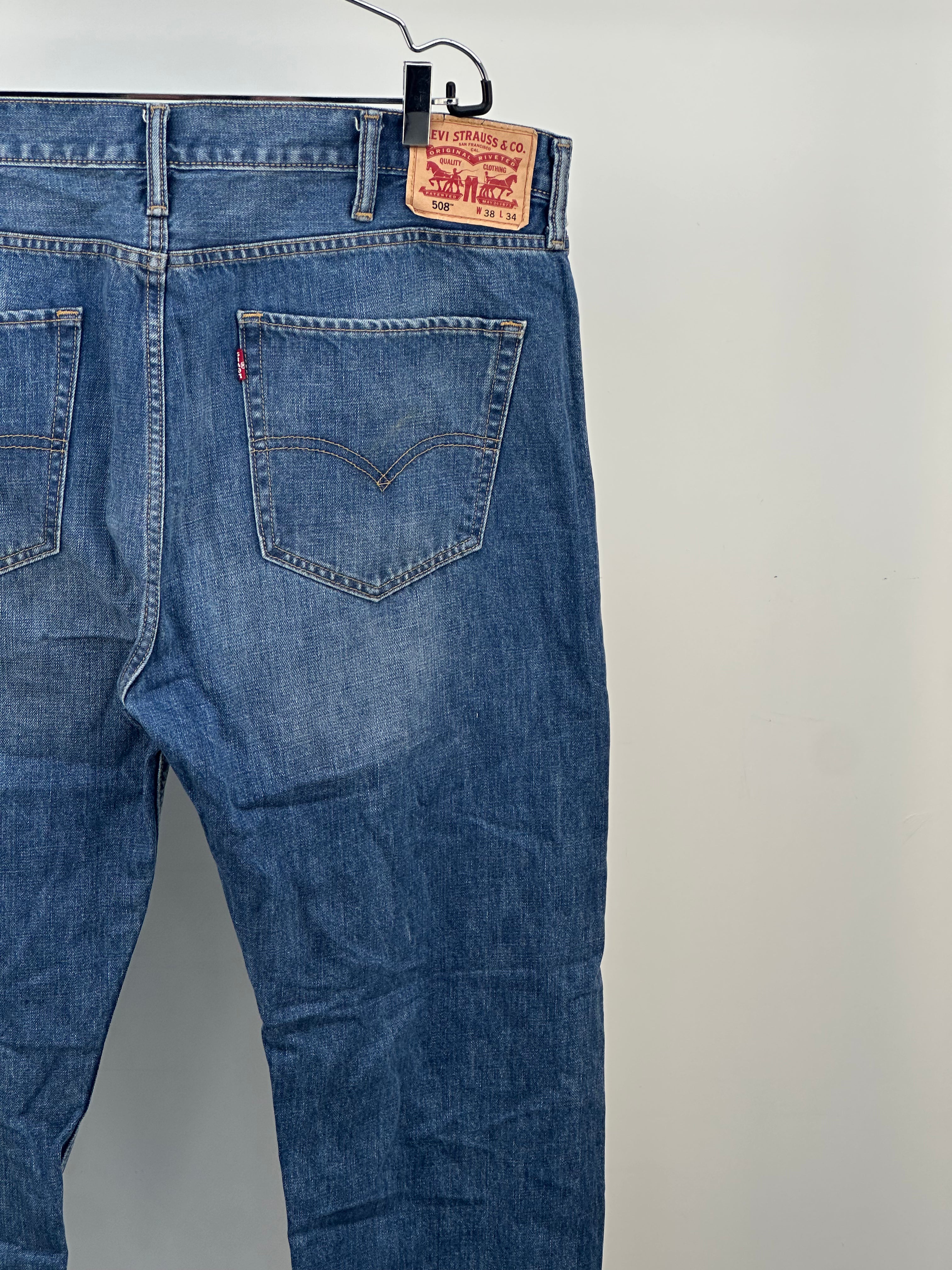 LEVI'S 508 REGULAR TAGLIA: 52 = W38 L 34