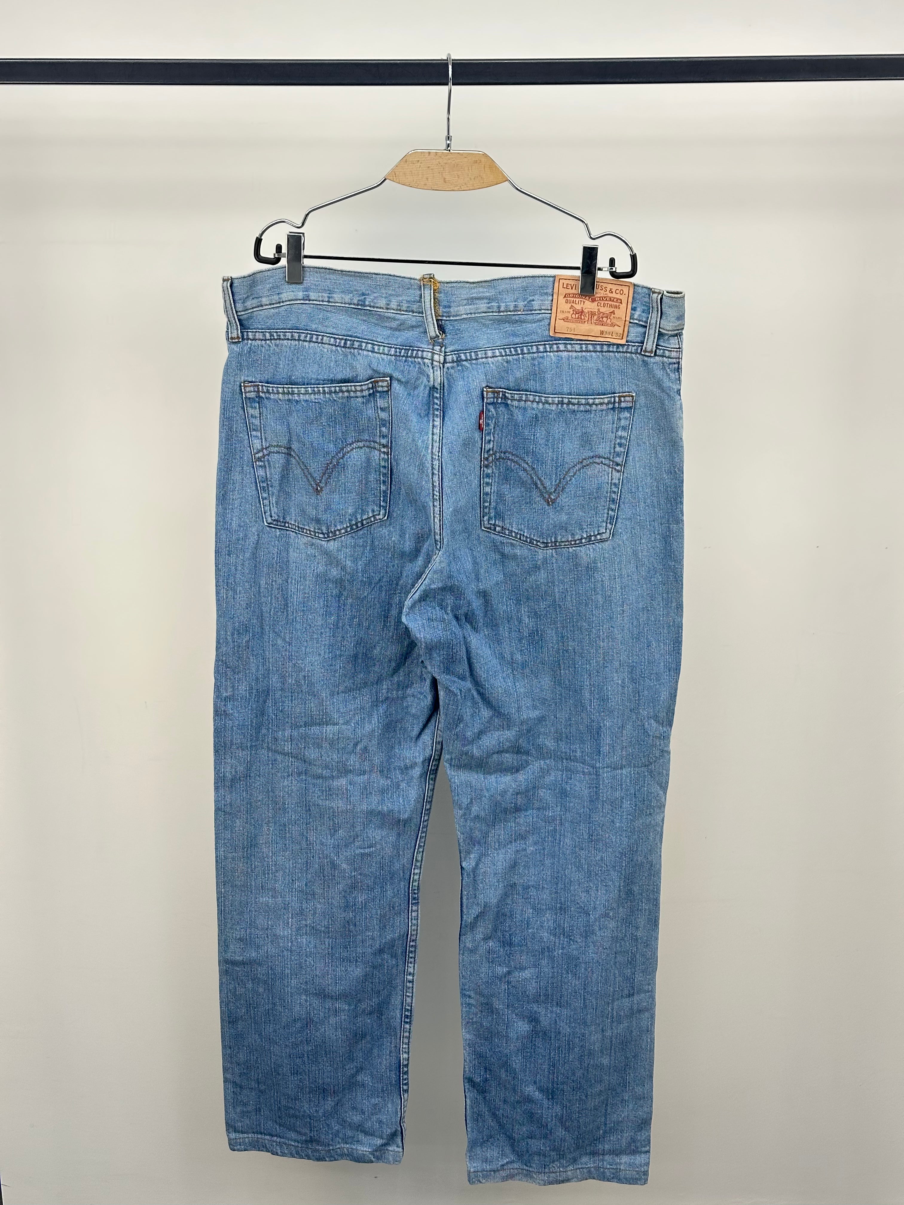 LEVI'S 751 REGULAR TAGLIA: 52 = W38 L 32