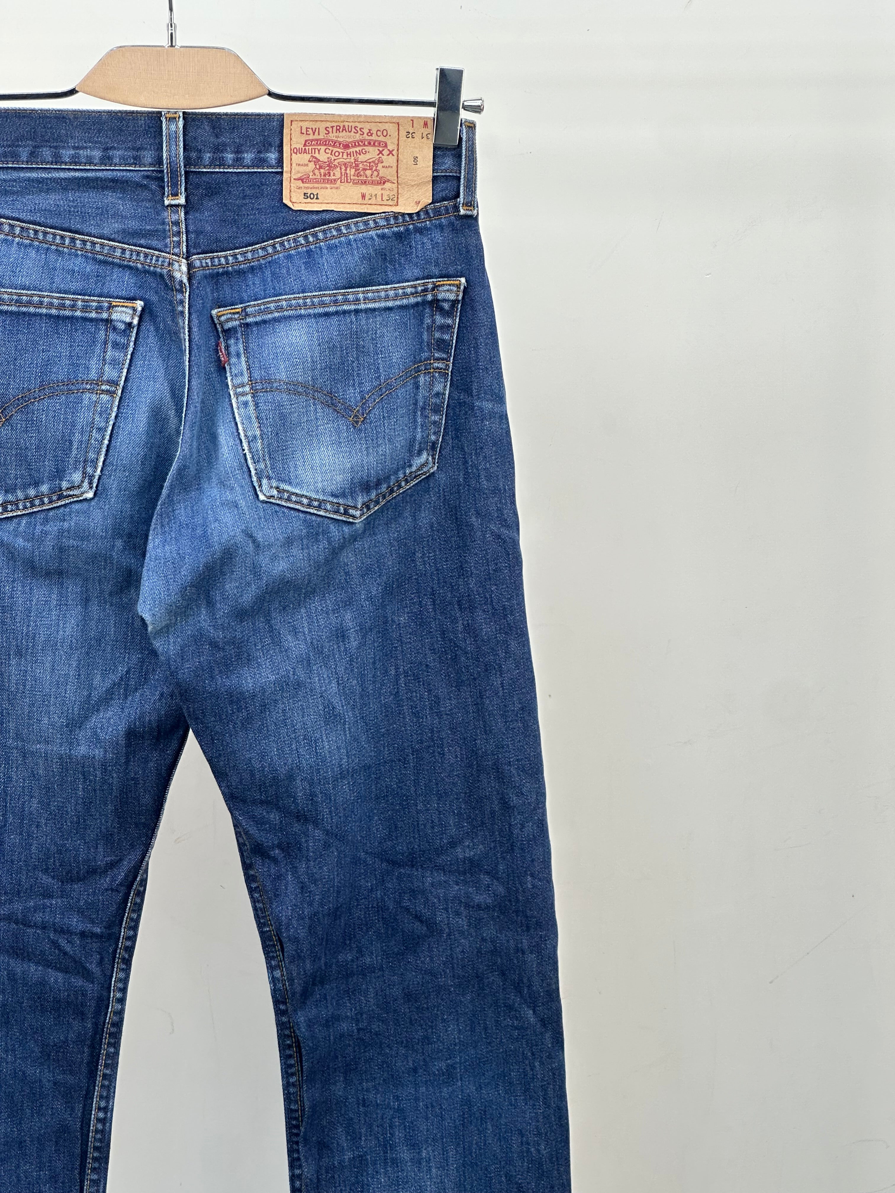 LEVI'S 501 REGULAR FIT TAGLIA: 45 ITA = W31 L32