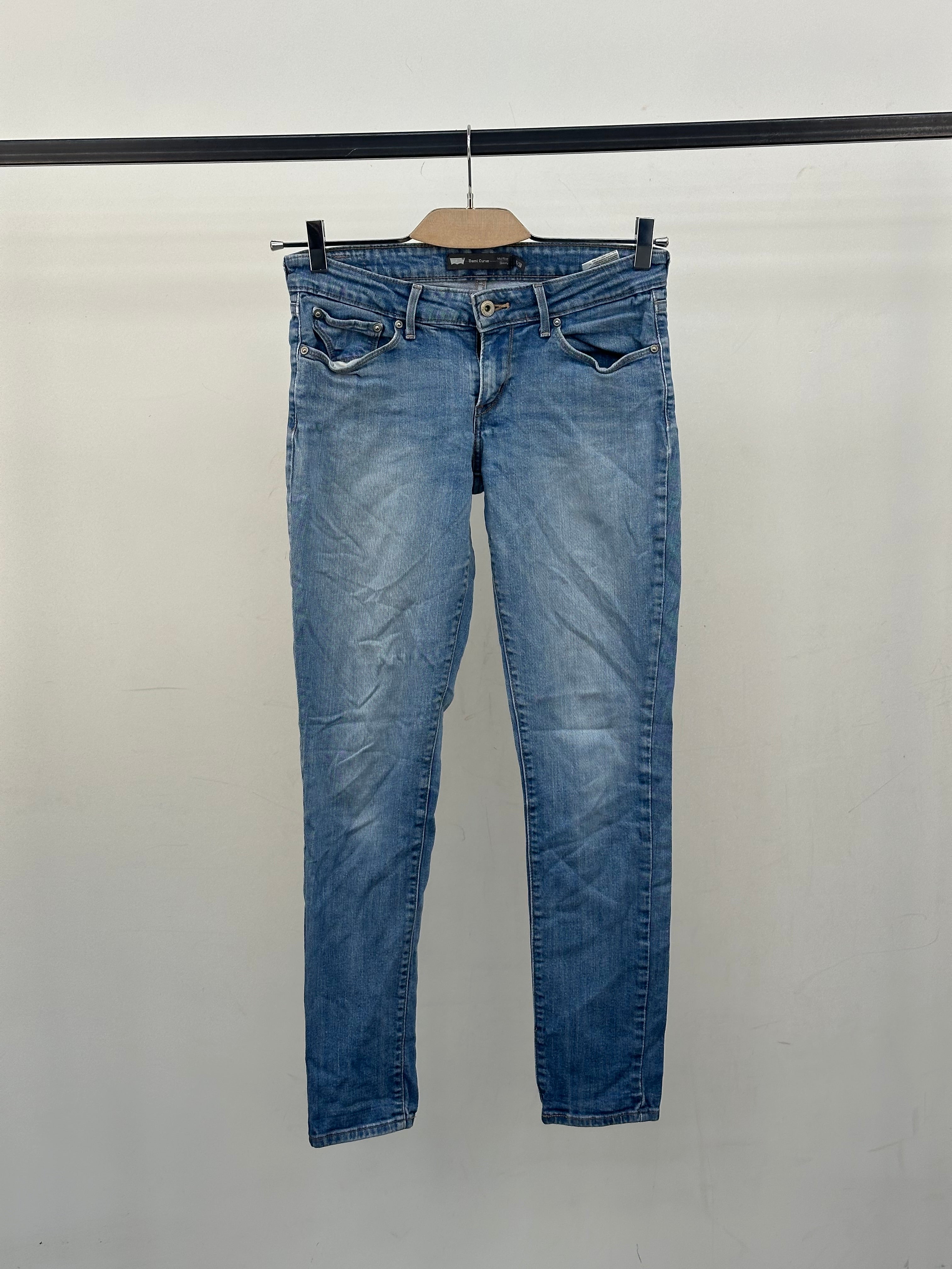 LEVI'S MID RISE SKINNY FIT TAGLIA: 42 ITA = W28 L32
