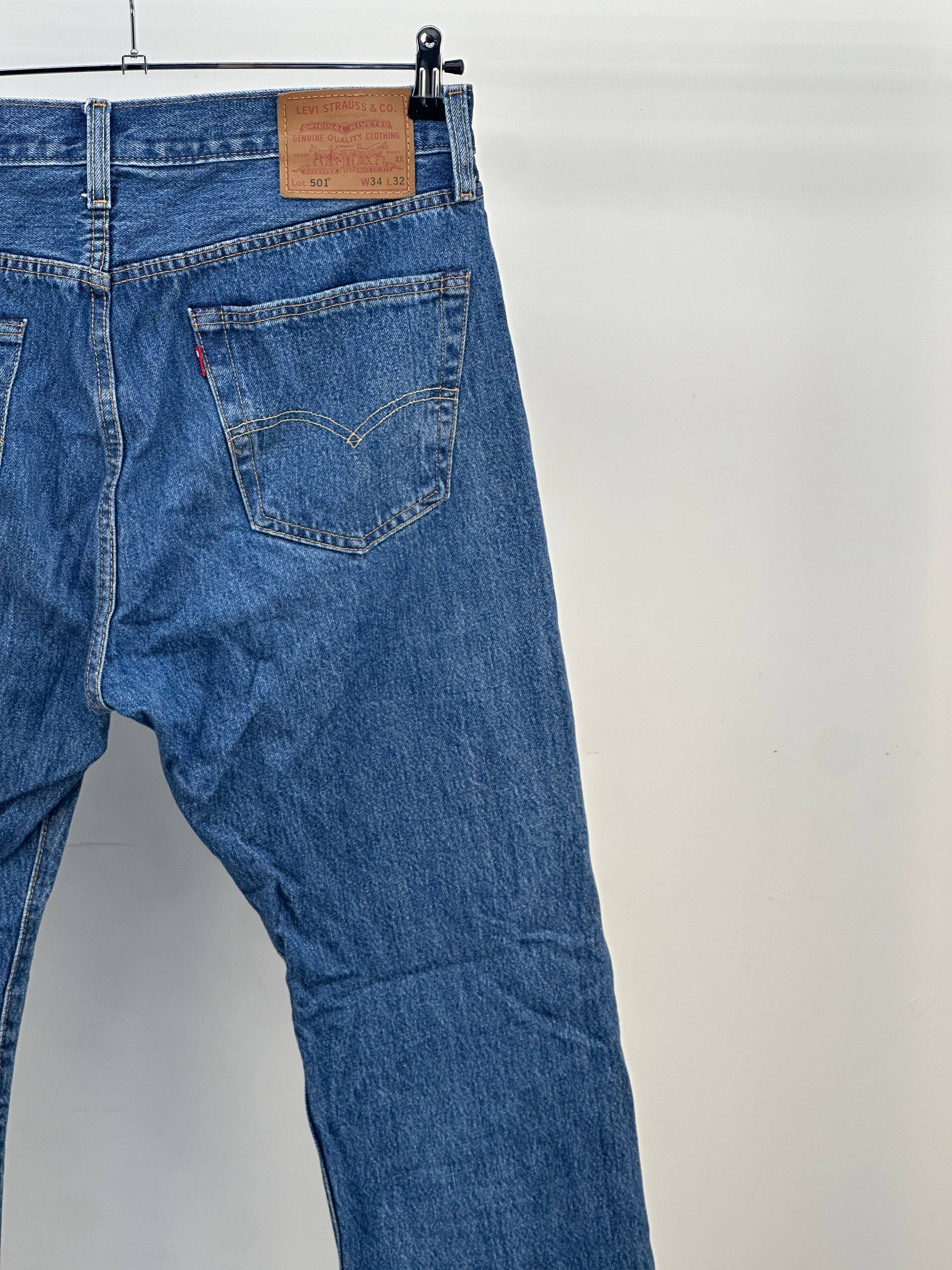 LEVI'S 501 TAGLIA: 48 ITA = W34 L32