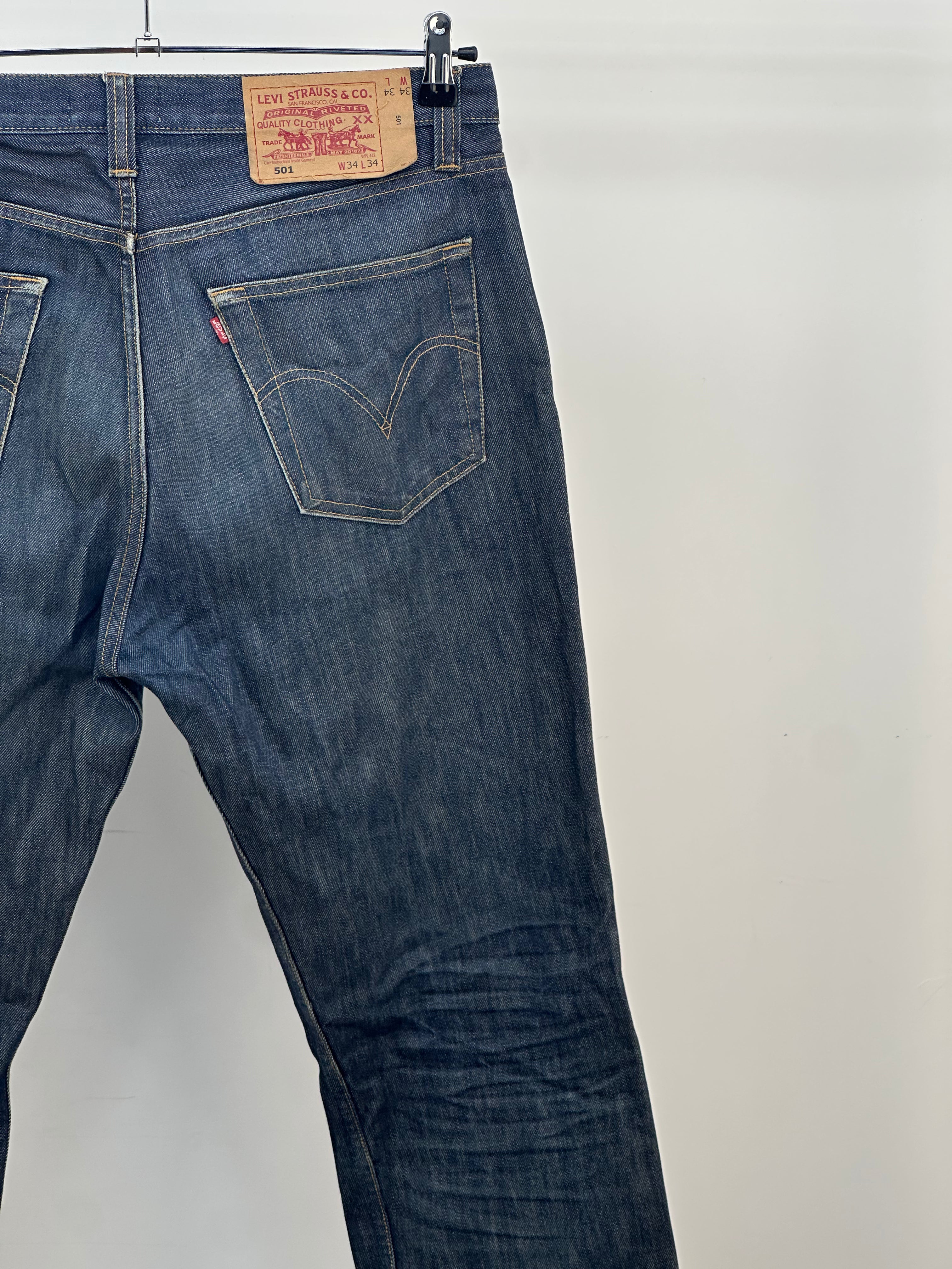 LEVI'S 501 TAGLIA: 48 ITA = W34 L34