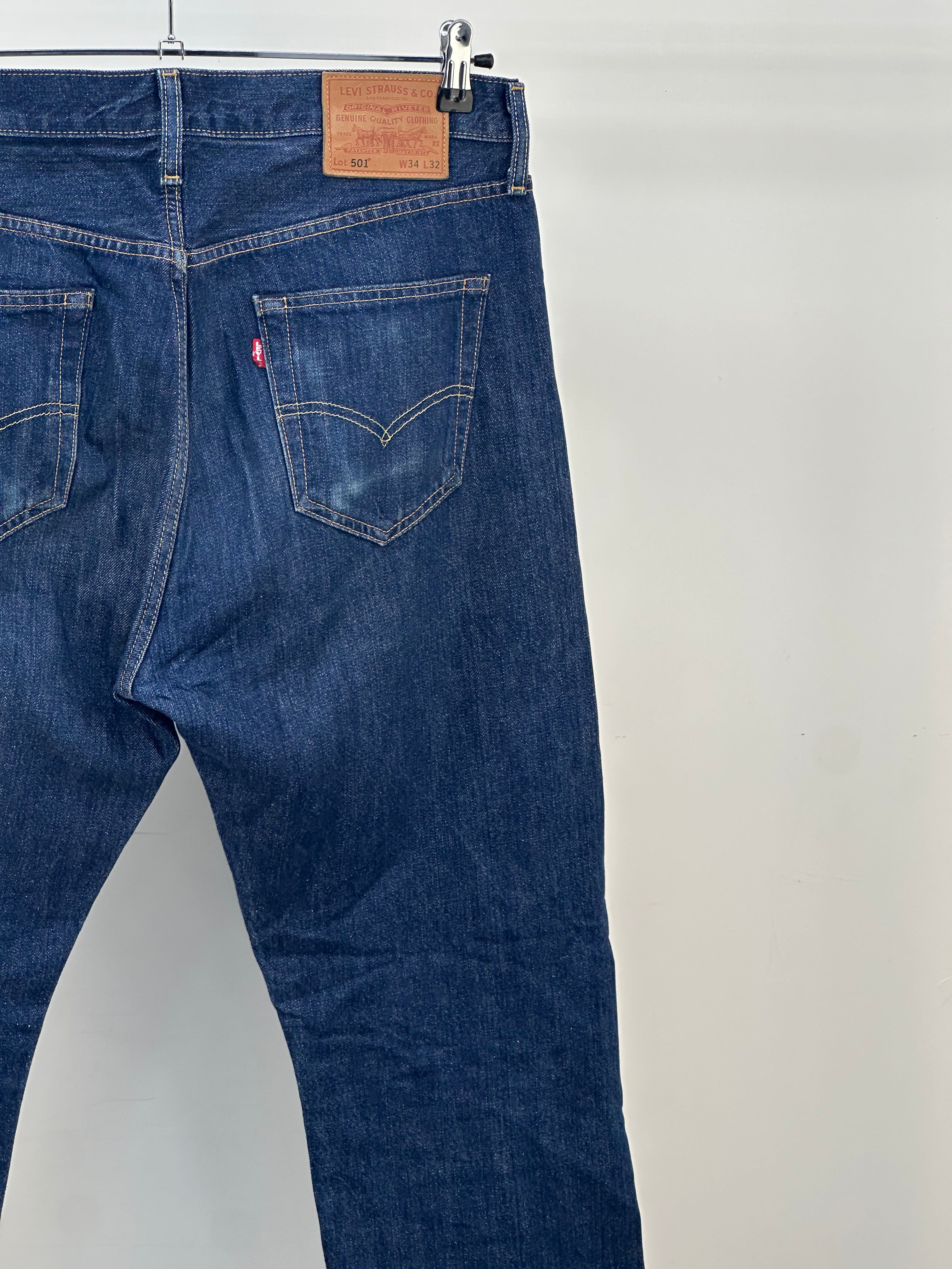 LEVI'S 501 TAGLIA: 48 ITA = W34 L32