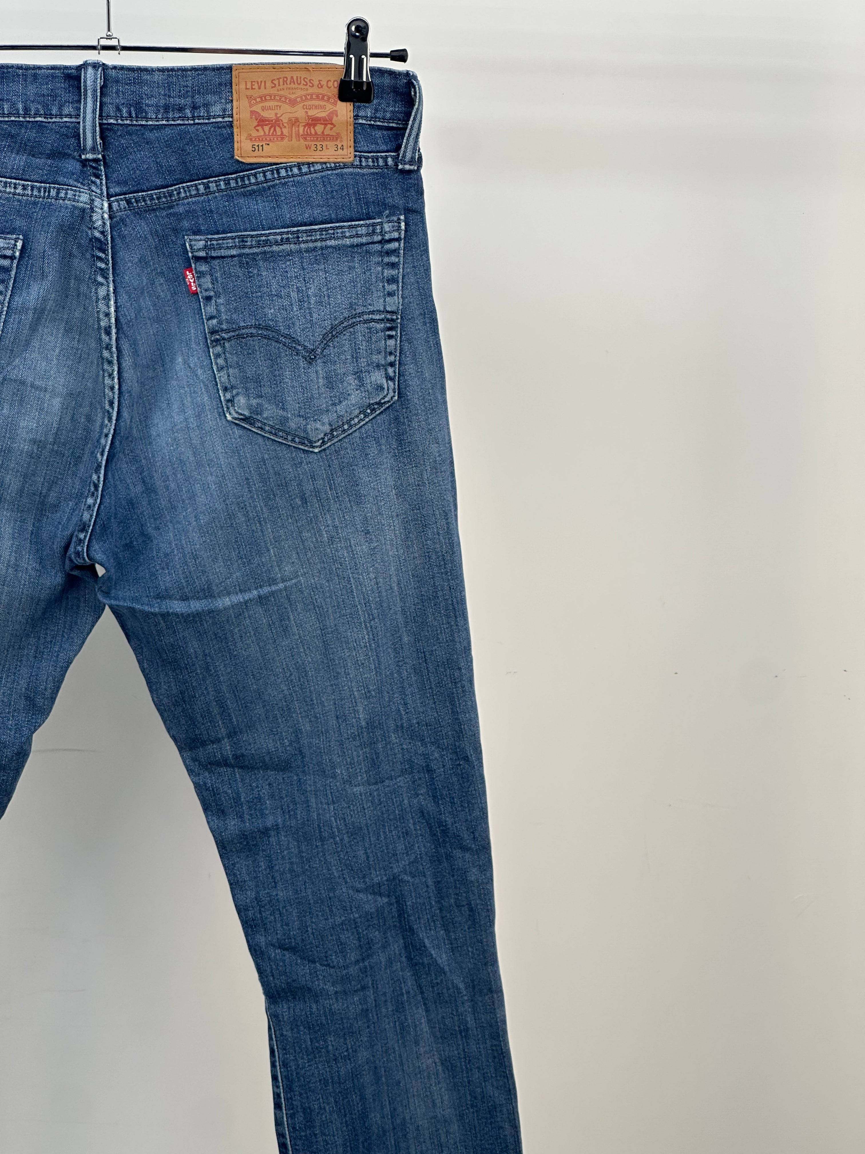 LEVI'S 511 SLIM TAGLIA: 47 = W33 L34