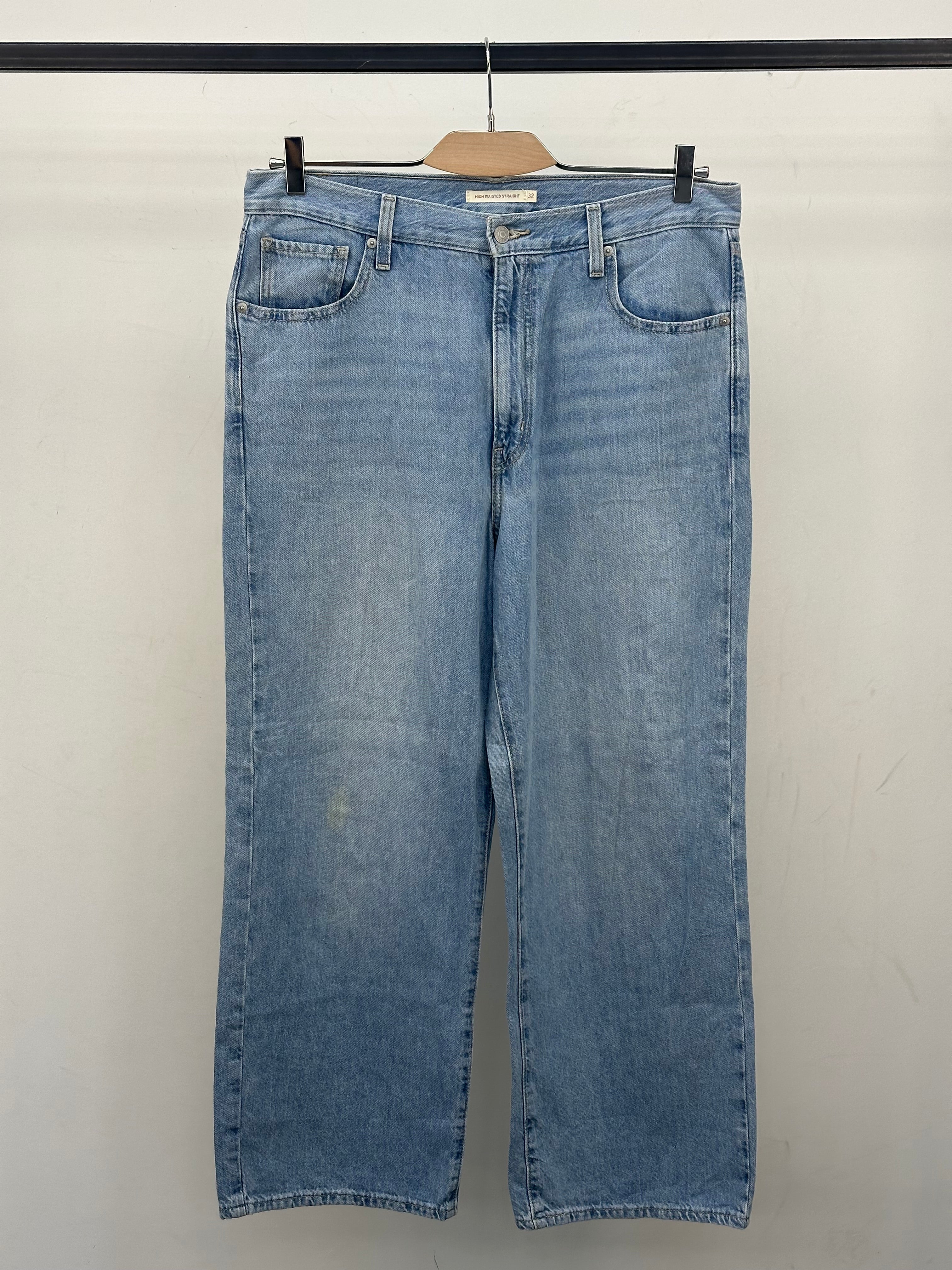 LEVI'S HIGH WAISTED STRAIGHT FIT TAGLIA: 46 ITA = W32 L29