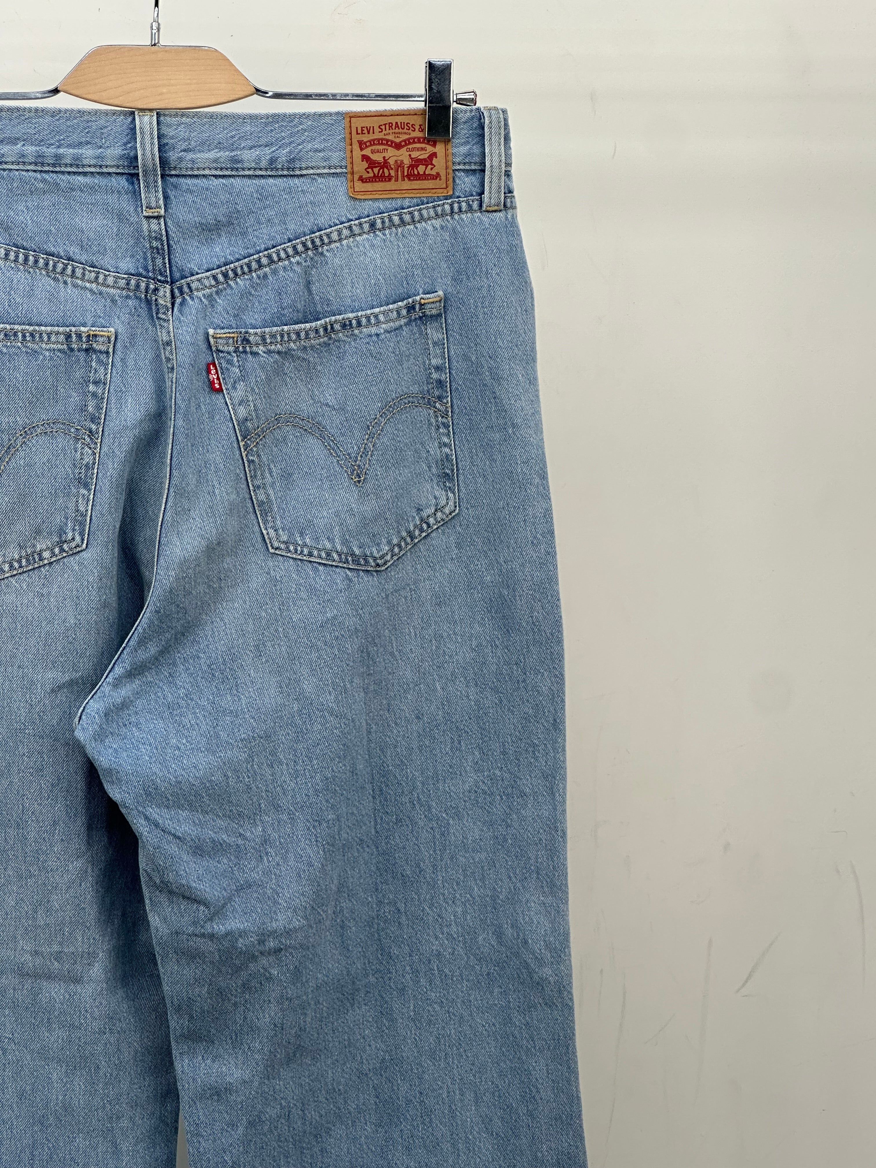 LEVI'S HIGH WAISTED STRAIGHT FIT TAGLIA: 46 ITA = W32 L29
