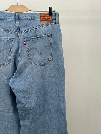LEVI'S HIGH WAISTED STRAIGHT FIT TAGLIA: 46 ITA = W32 L29