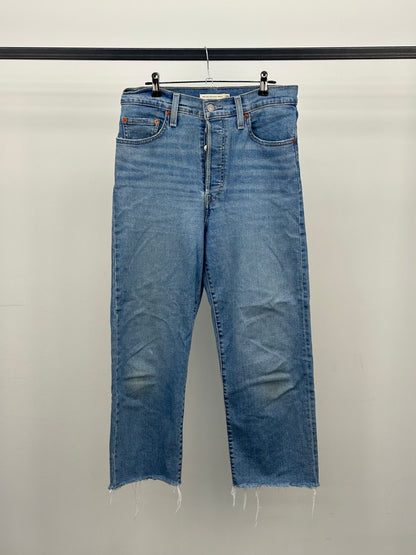 LEVI'S RIBCAGE STRAIGHT ANKLE TAGLIA 46 ITA = W29 L32